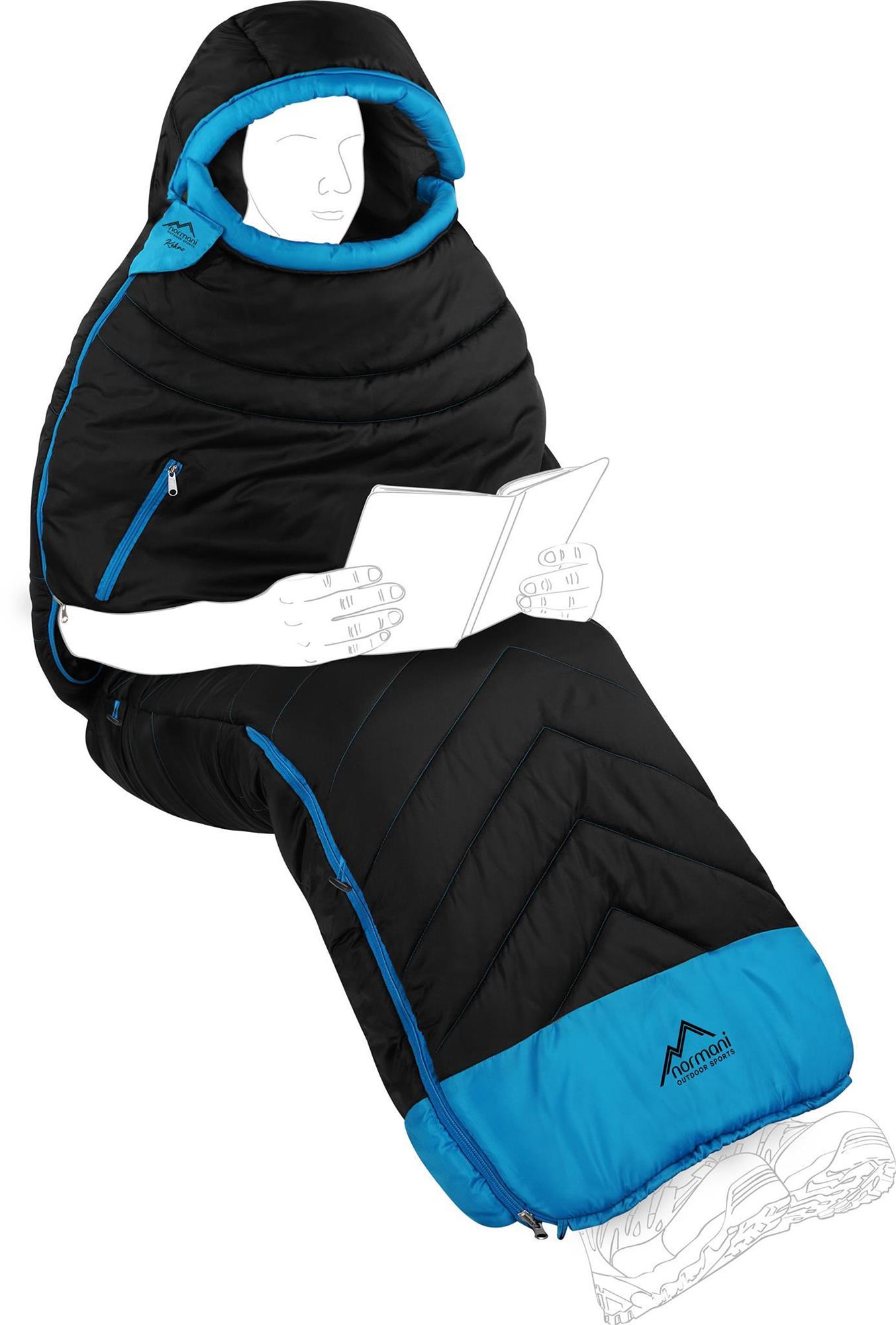 Miniaturansicht 10  - Outdoor Biwak Schlafsack mit Arm- und Fußteilöffnungen wasserdicht bis Minus 9°C