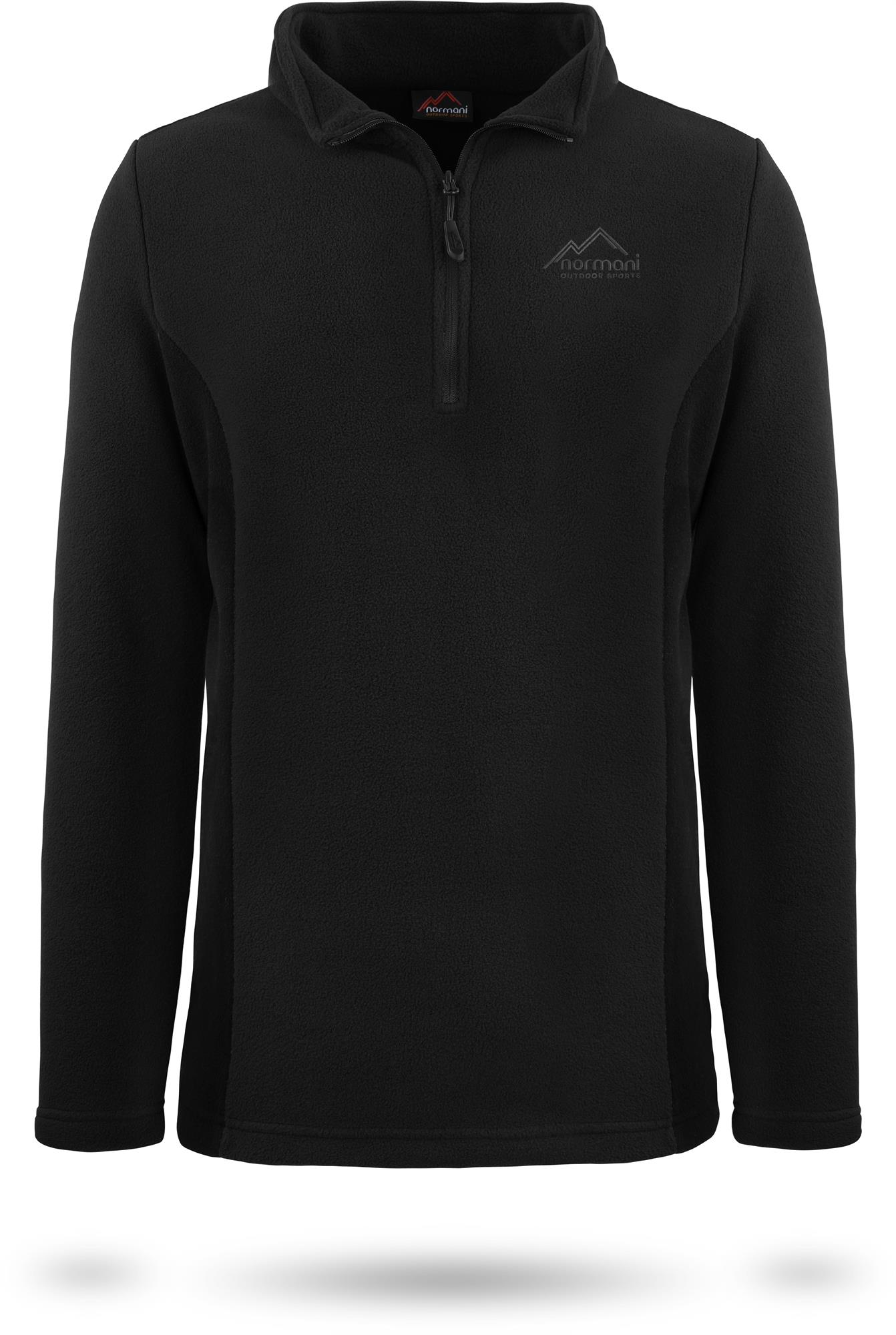 normani Fleecepullover Sport-Sweatshirt für Herren 1/4 Zip Reißverschluss und Stehkragen 280 g/m² Dicke Grammatur auch in Übergröße 