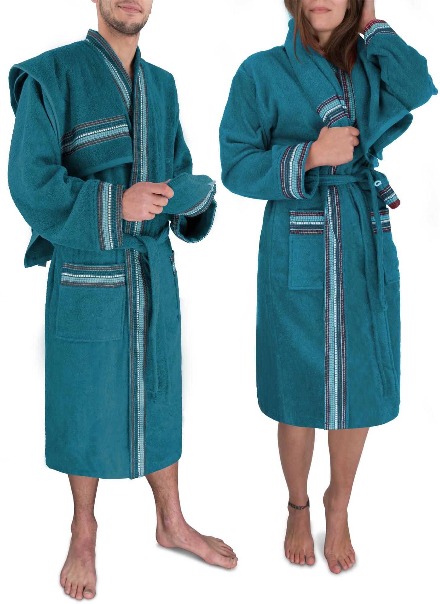 Bademantel „Lean“ aus 100 % Bio-Baumwolle für Damen und Herren - Bild 26 von 54