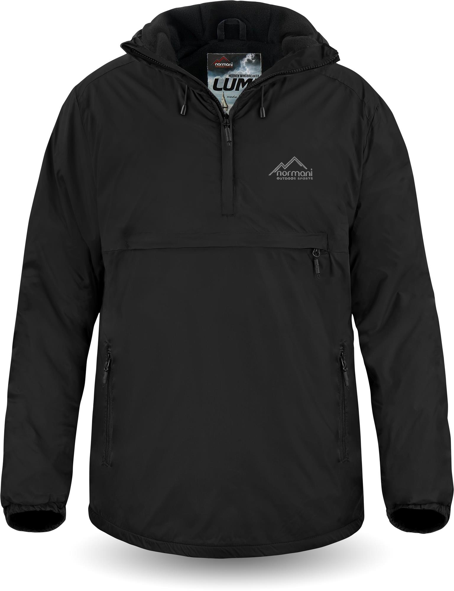 Herren Windbreaker Winterjacke Schlupfjacke Winter Anorak mit Fleece bis -20C