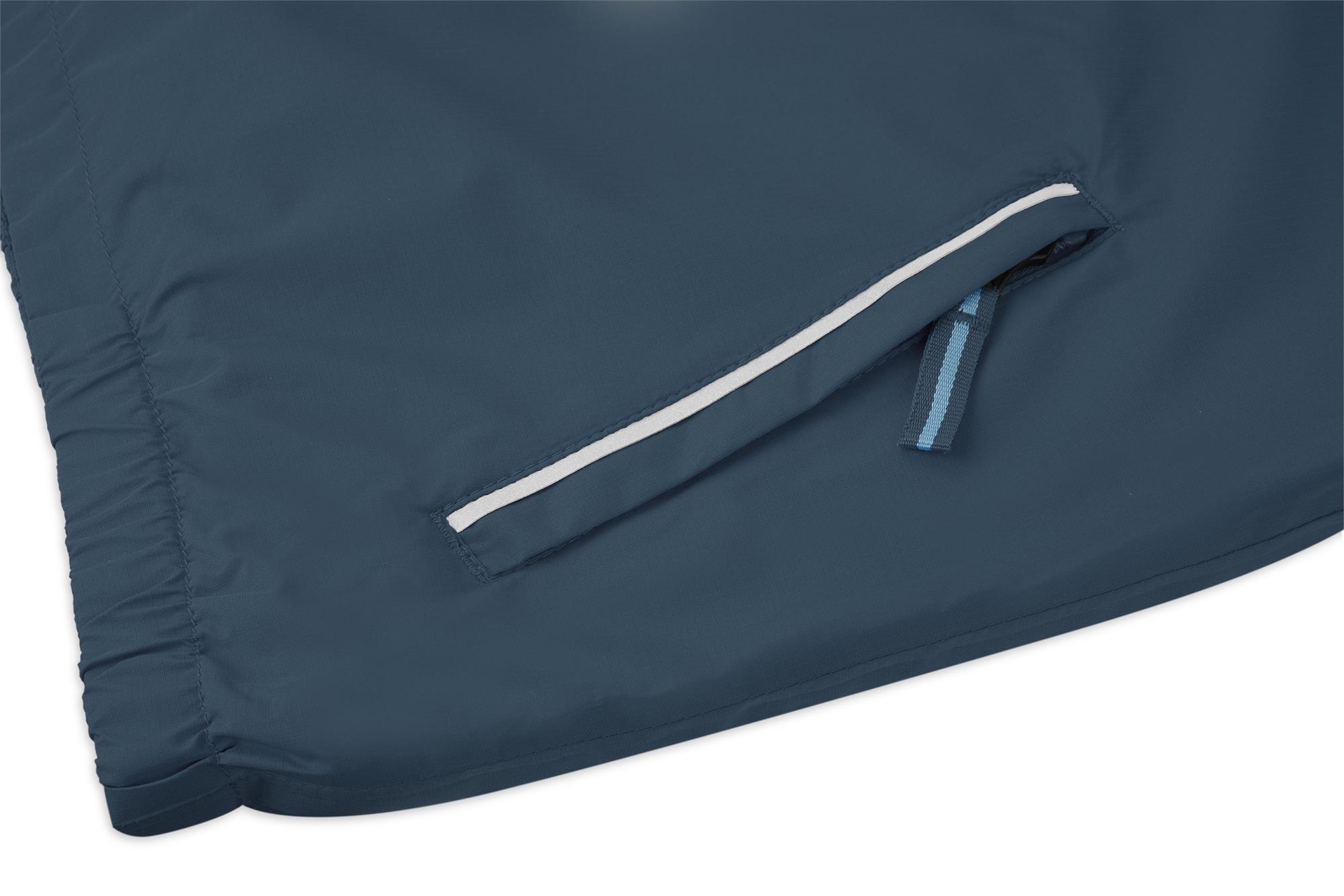 Kinder Windbreaker Winterjacke mit Kapuze und Reflektoren - warmes Fleecefutter 