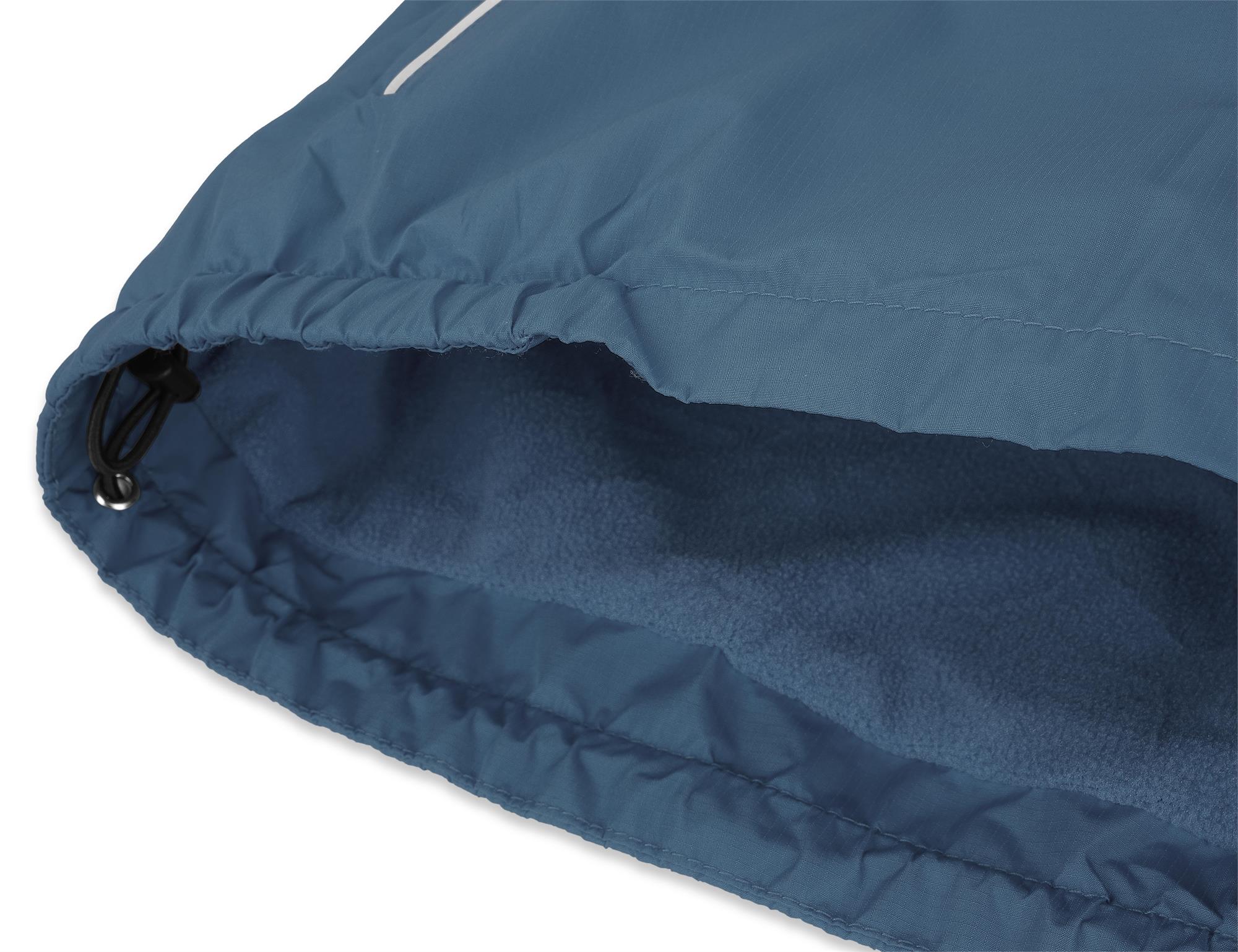 Kinder Windbreaker Winterjacke mit Kapuze und Reflektoren - warmes Fleecefutter 