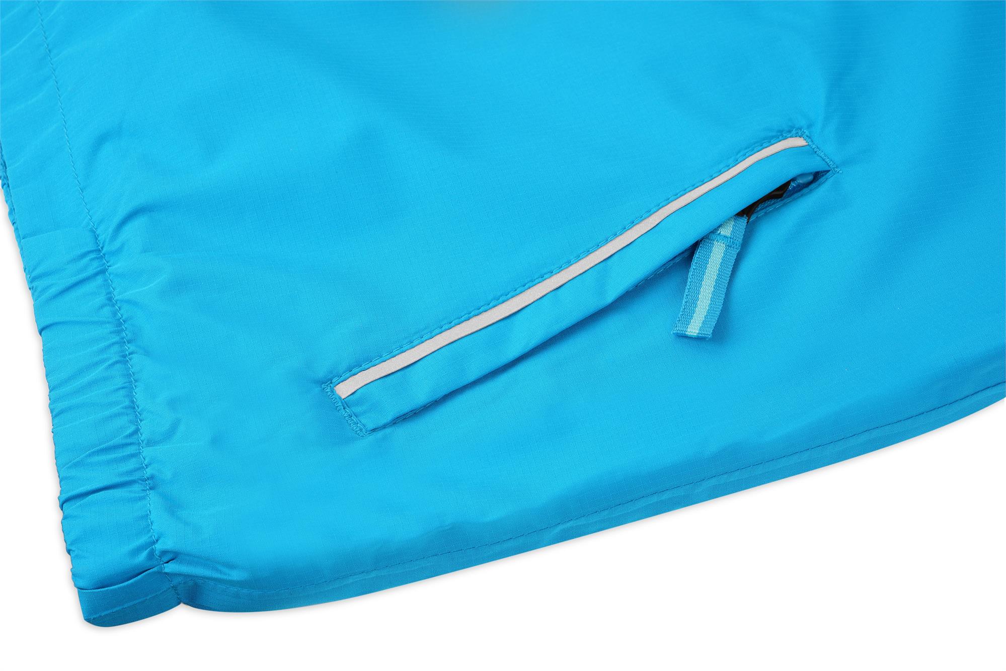 Kinder Windbreaker Winterjacke mit Kapuze und Reflektoren - warmes Fleecefutter 