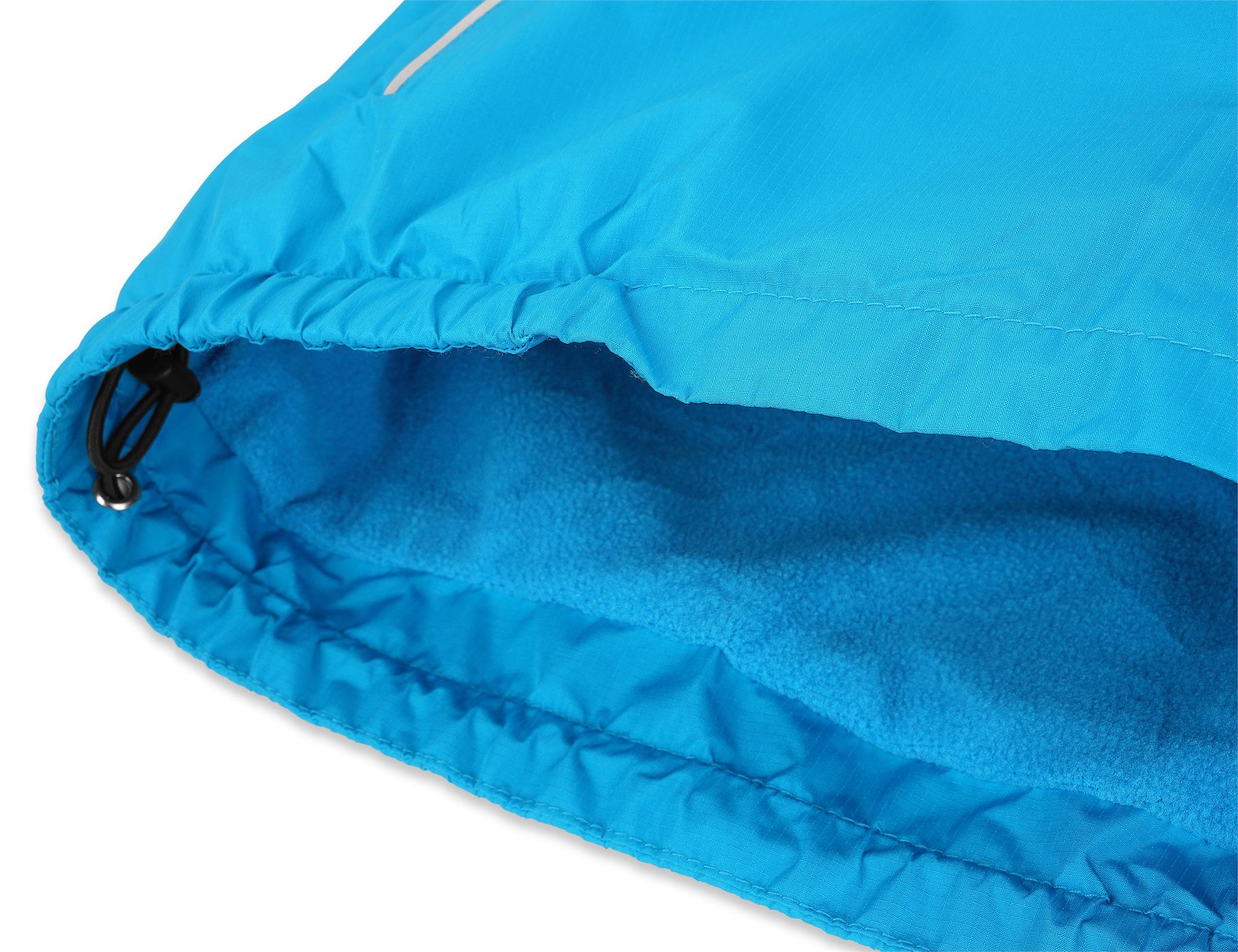 Kinder Windbreaker Winterjacke mit Kapuze und Reflektoren - warmes Fleecefutter 