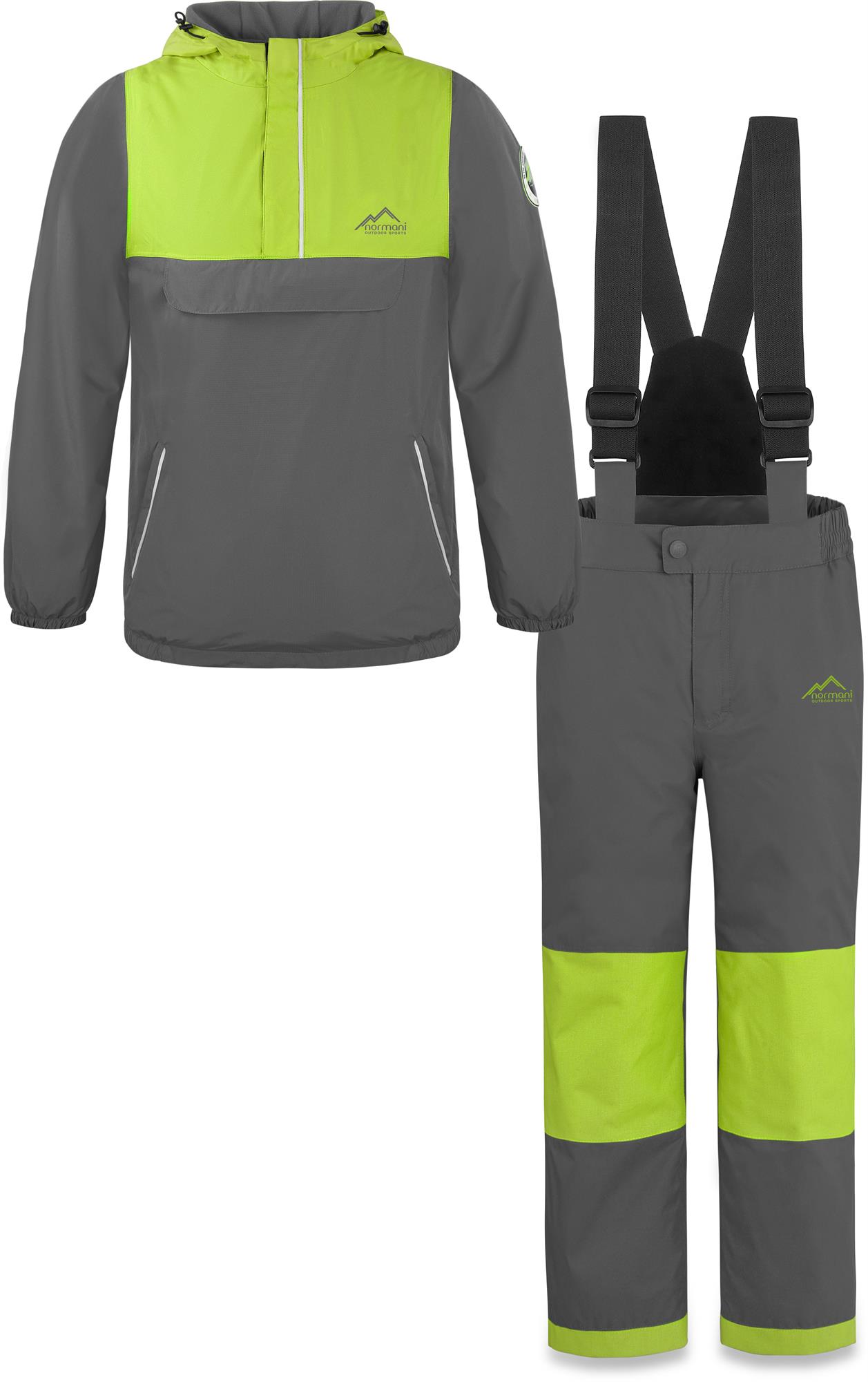 Kinder Winterset bestehend aus Windbreaker Winterjacke und Schneehose mit Träger