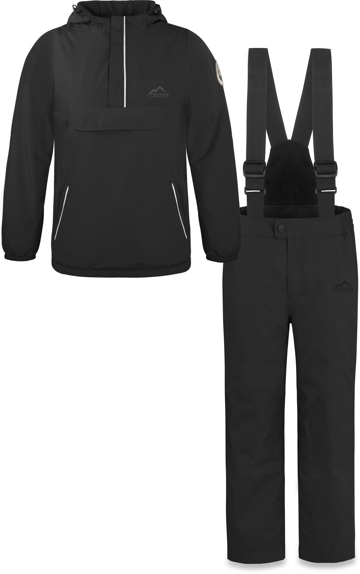 Kinder Winterset bestehend aus Windbreaker Winterjacke und Schneehose mit Träger