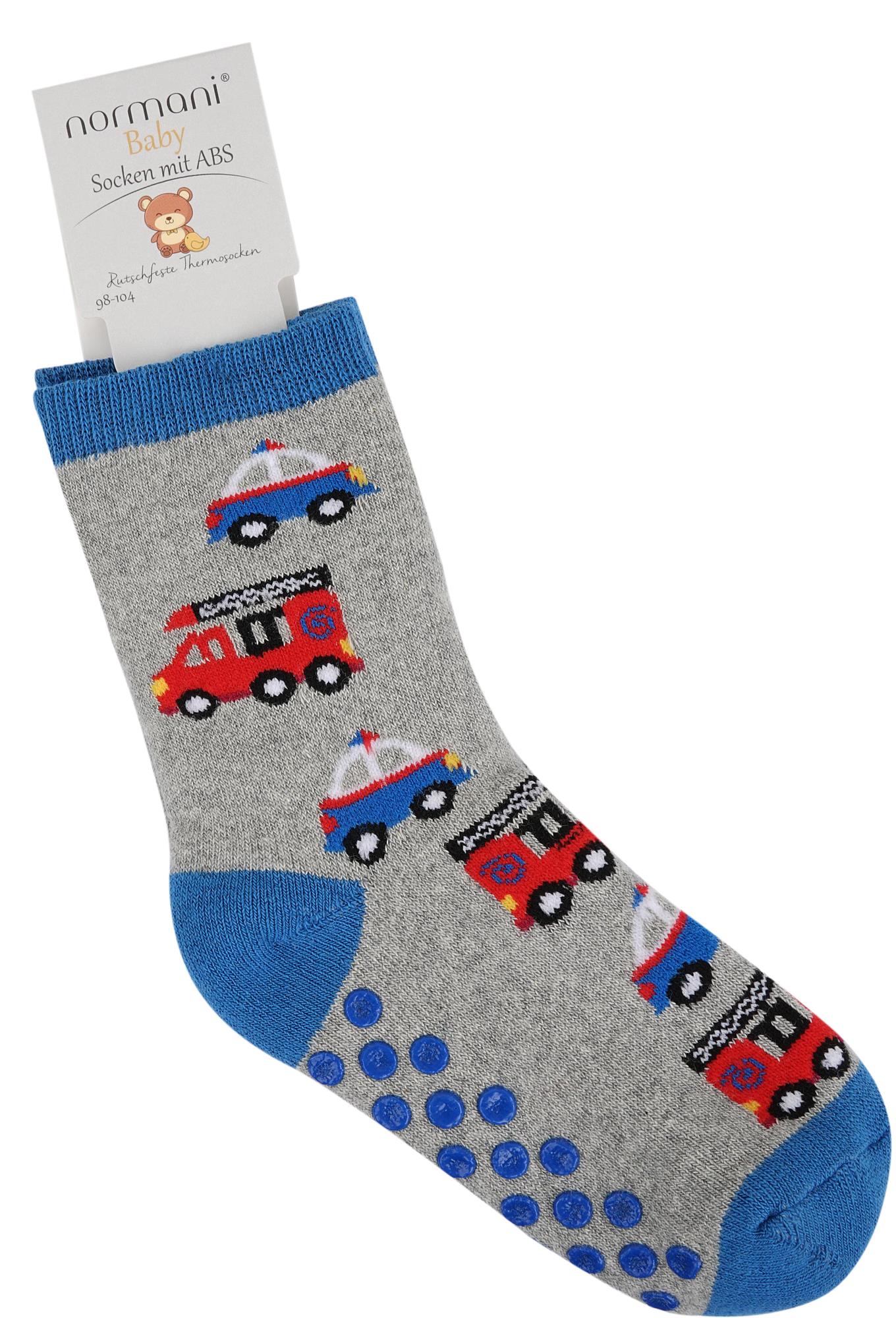 3 Paar Kinder socken mit ABS-Druck Rutschfest, Wärmend Bunte Motive