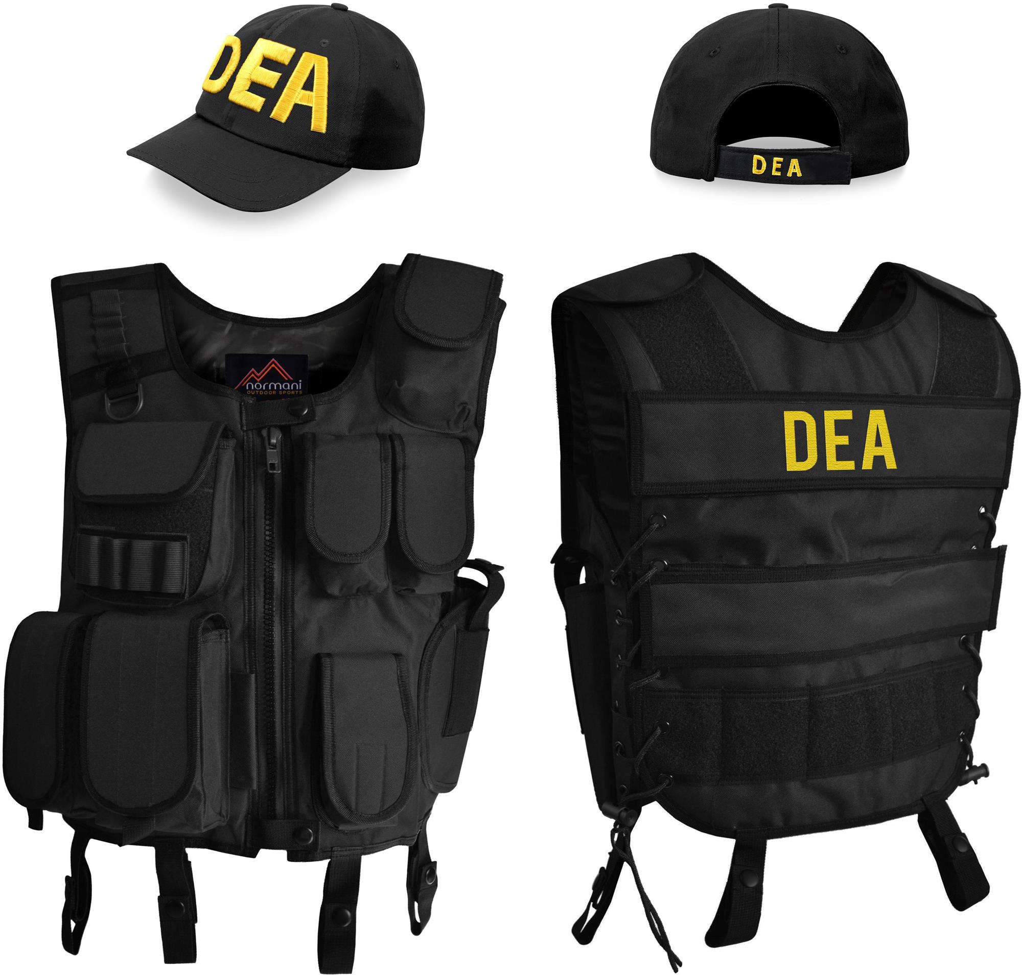 SWAT Kostüm bestehend aus Weste und Cap Größe XS - 4XL wählbar in Profi Qualität - Bild 11 von 41