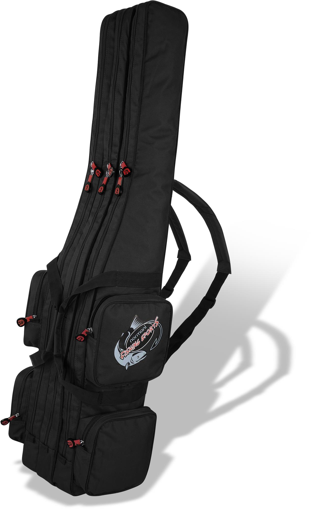 Rutenfutteral Rutentasche Anglertasche Rutenrucksack 3 Fächer - versch. Längen 