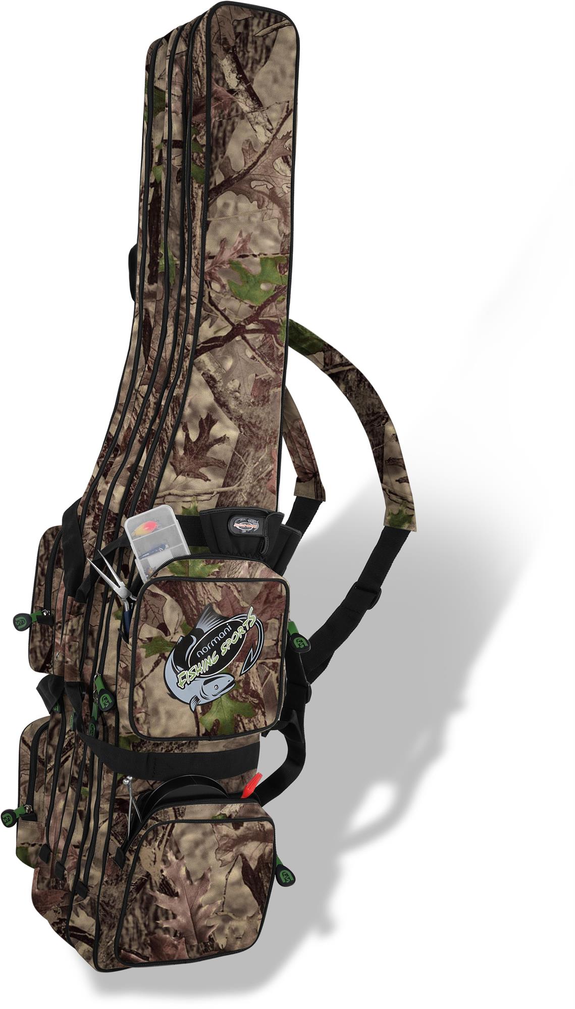 Rutenfutteral Rutentasche Anglertasche Rutenrucksack 3 Fächer - versch. Längen 