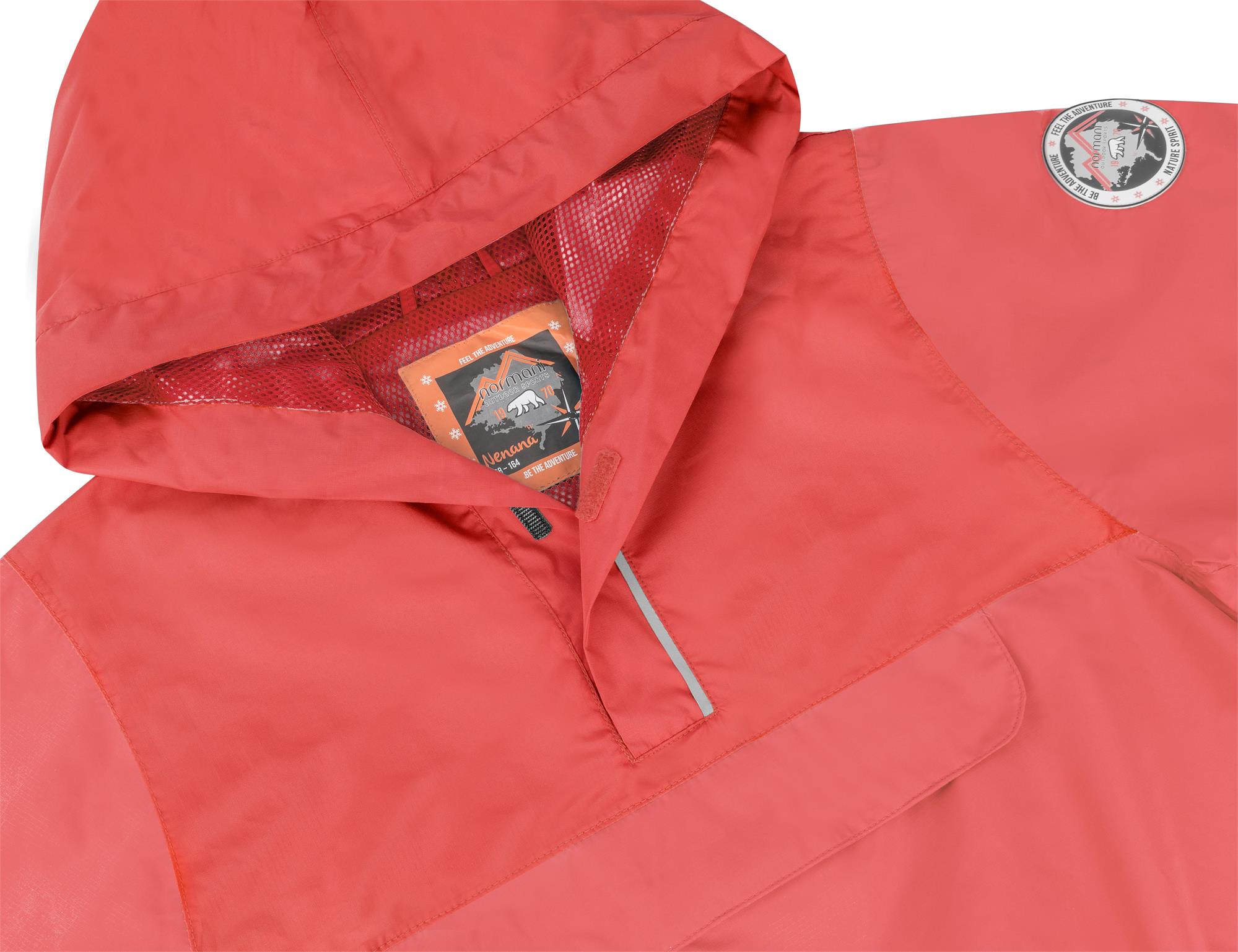 Kinder Windbreaker Sommerjacke Regenjacke wasserdichte Reflektoren Schlupfjacke