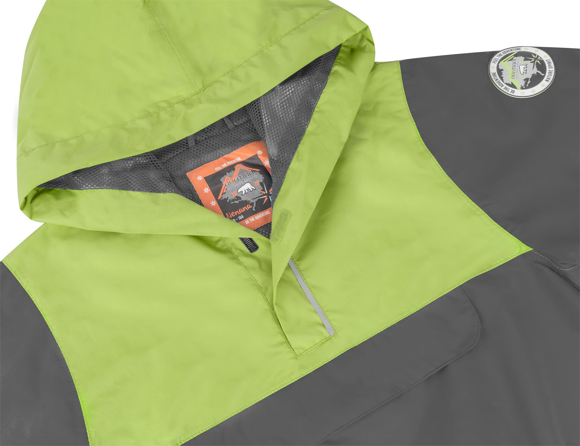 Kinder Windbreaker Sommerjacke Regenjacke wasserdichte Reflektoren Schlupfjacke