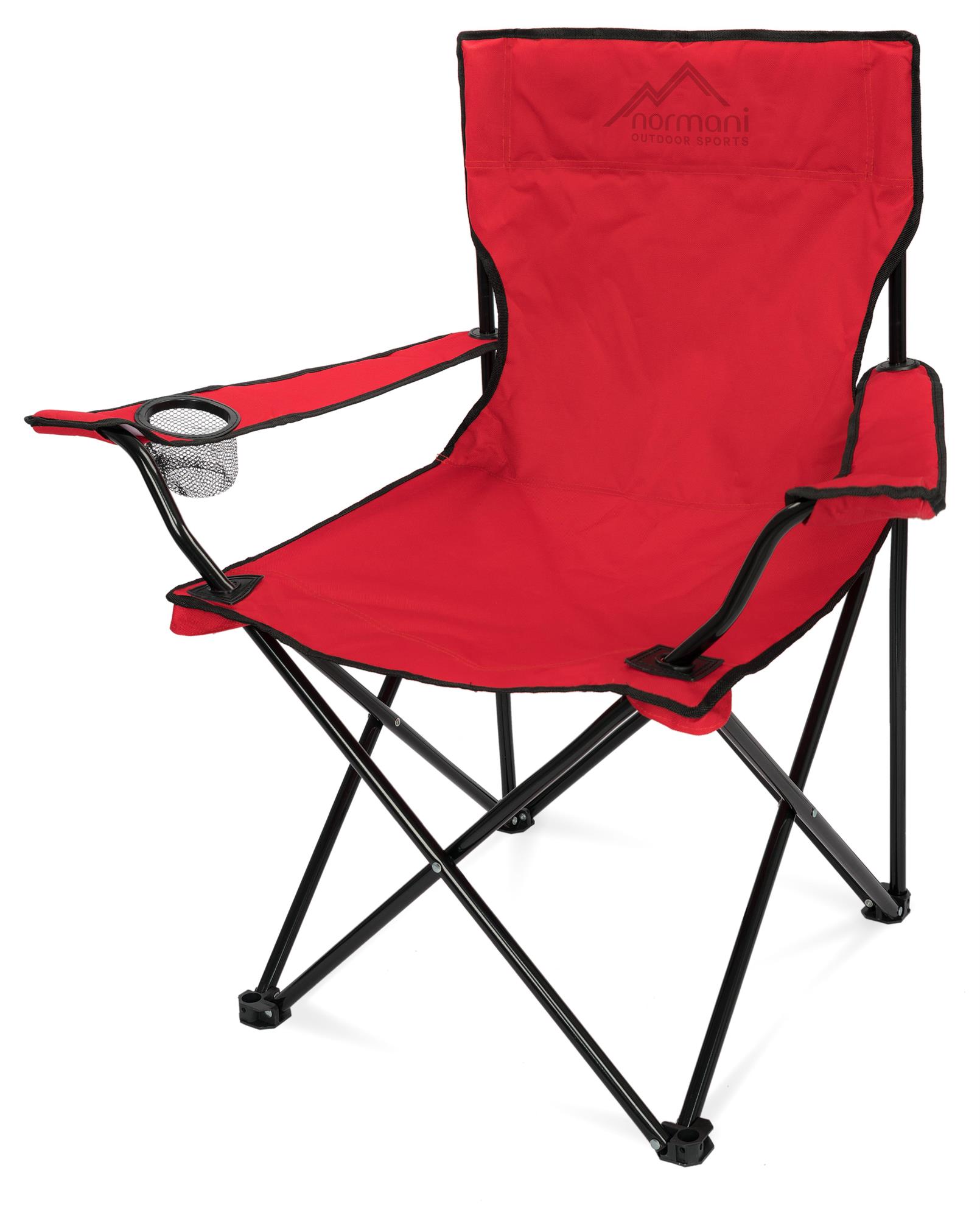 2x Campingstuhl klappbarer Gartenstuhl Faltstuhl Klappstuhl Anglerstuhl Rot 