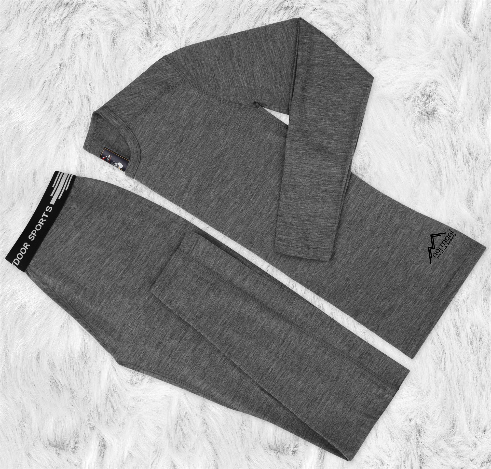 Herren Merino Thermo Unterhemd Langarmshirt Ski Pullover 100 Bio Merinowolle