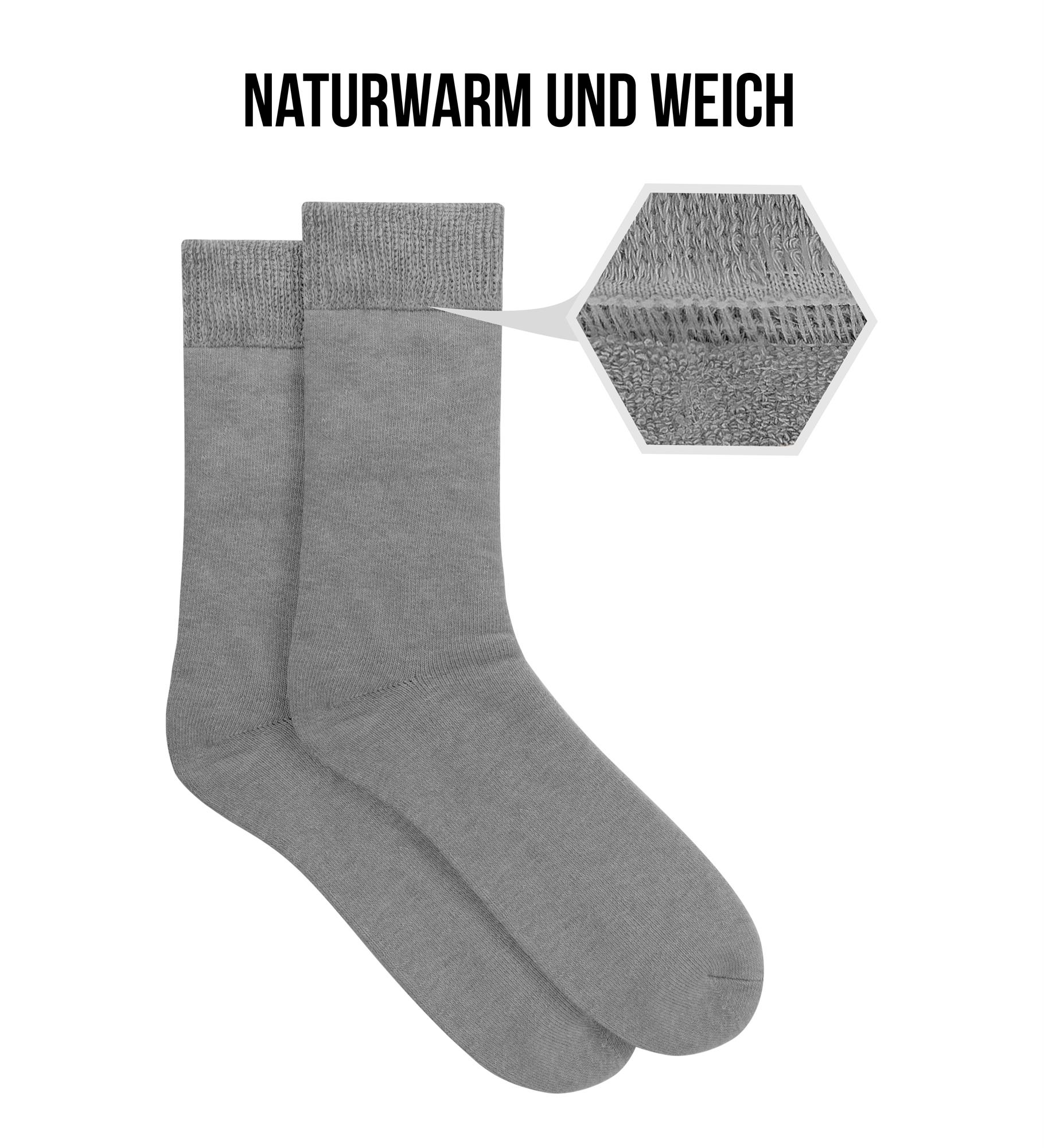 3 Paar Winter Alpaka Vollplüschsocken ohne einschneidenden Gummibund 35 -50 - Bild 21 von 24