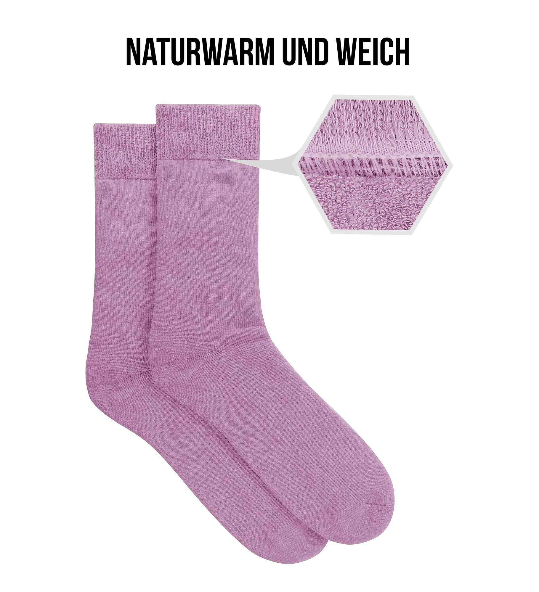 3 Paar Winter Alpaka Vollplüschsocken ohne einschneidenden Gummibund 35 -50 - Bild 15 von 24