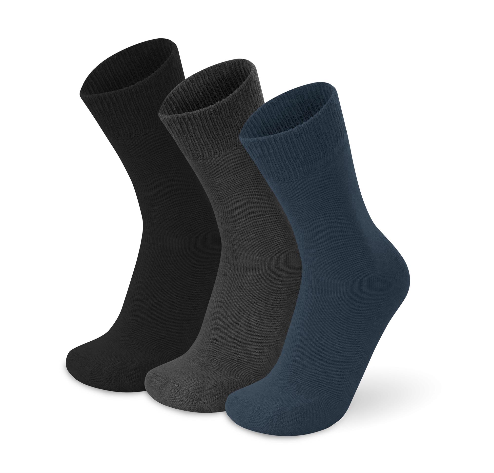 3 Paar Winter Alpaka Vollplüschsocken ohne einschneidenden Gummibund 35 -50 - Bild 2 von 24