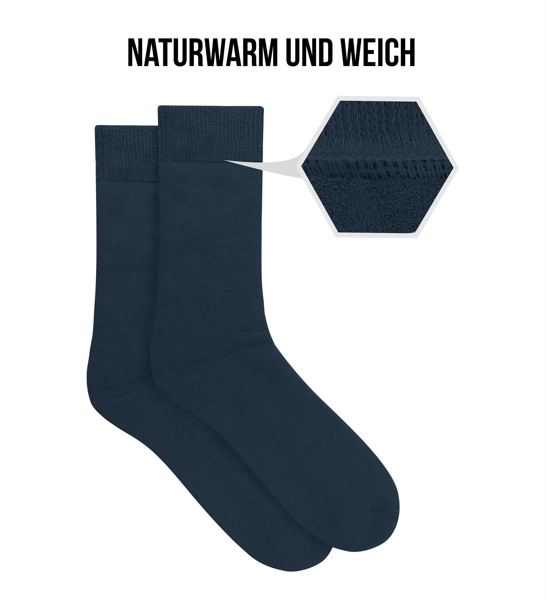3 Paar Winter Alpaka Vollplüschsocken ohne einschneidenden Gummibund 35 -50 - Bild 4 von 24