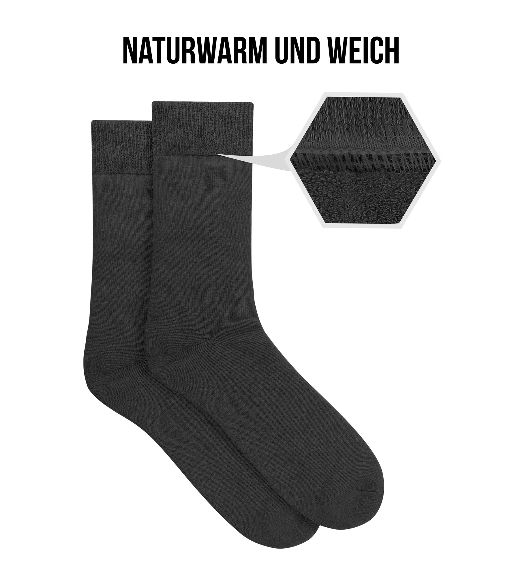 3 Paar Winter Alpaka Vollplüschsocken ohne einschneidenden Gummibund 35 -50 - Bild 10 von 24