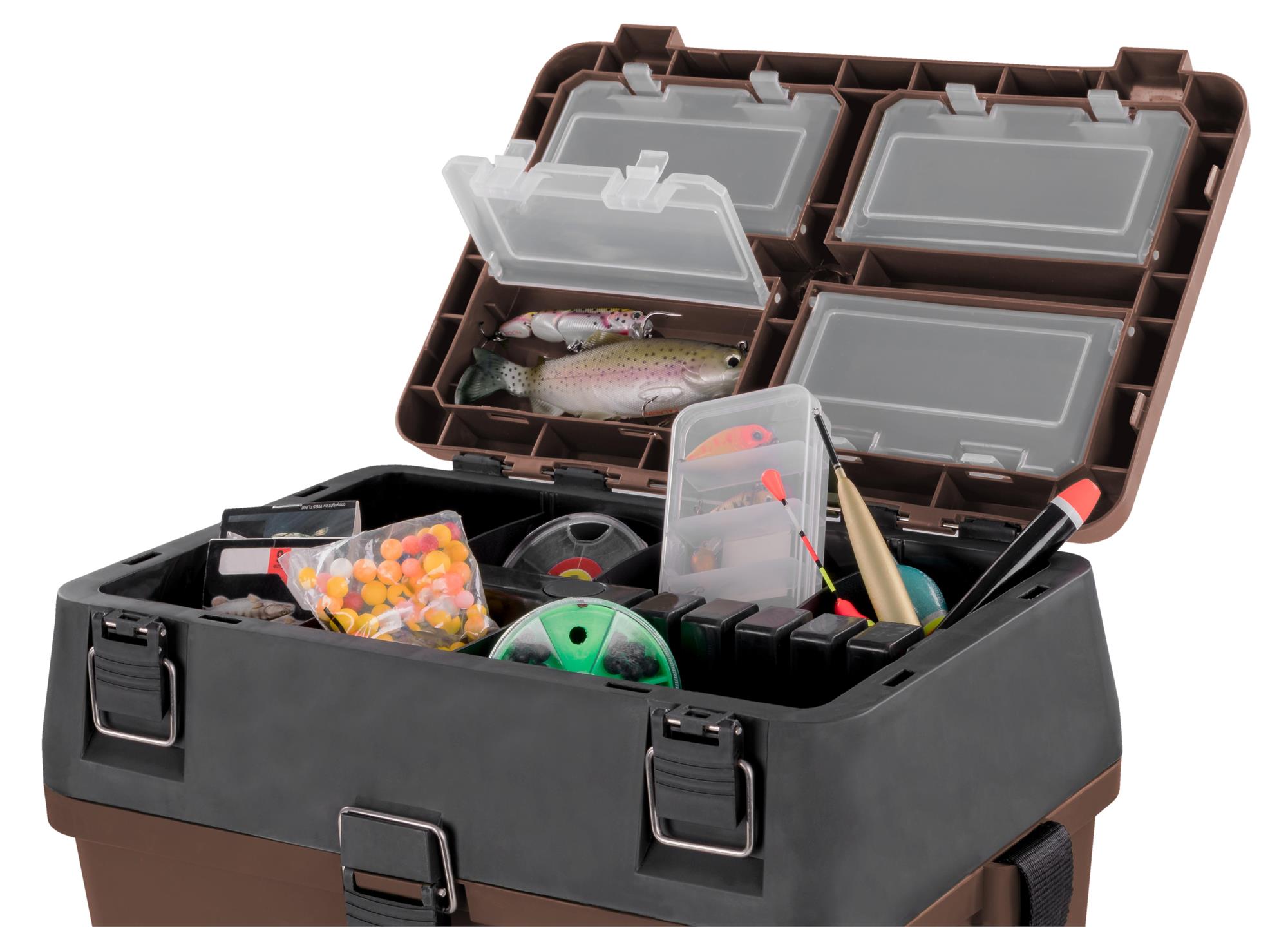 Fishing Tackle Box Angelbox Tackle Bag Padded Seat Kiepe including 4 Tackle Boxes eBay