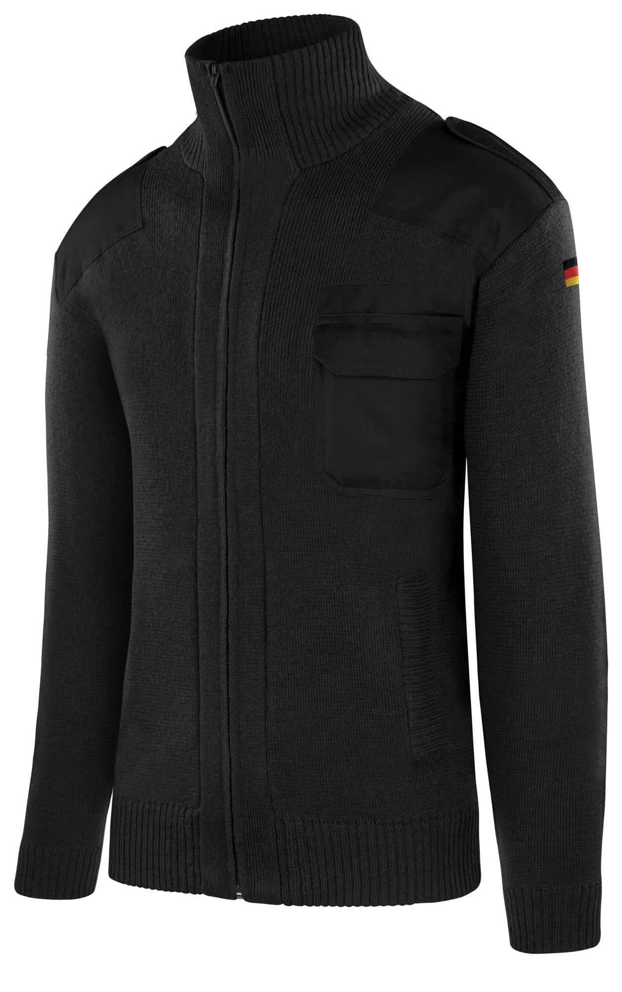 Bundeswehr Strickjacke aus Schurwolle Original Winterjacke nach TL