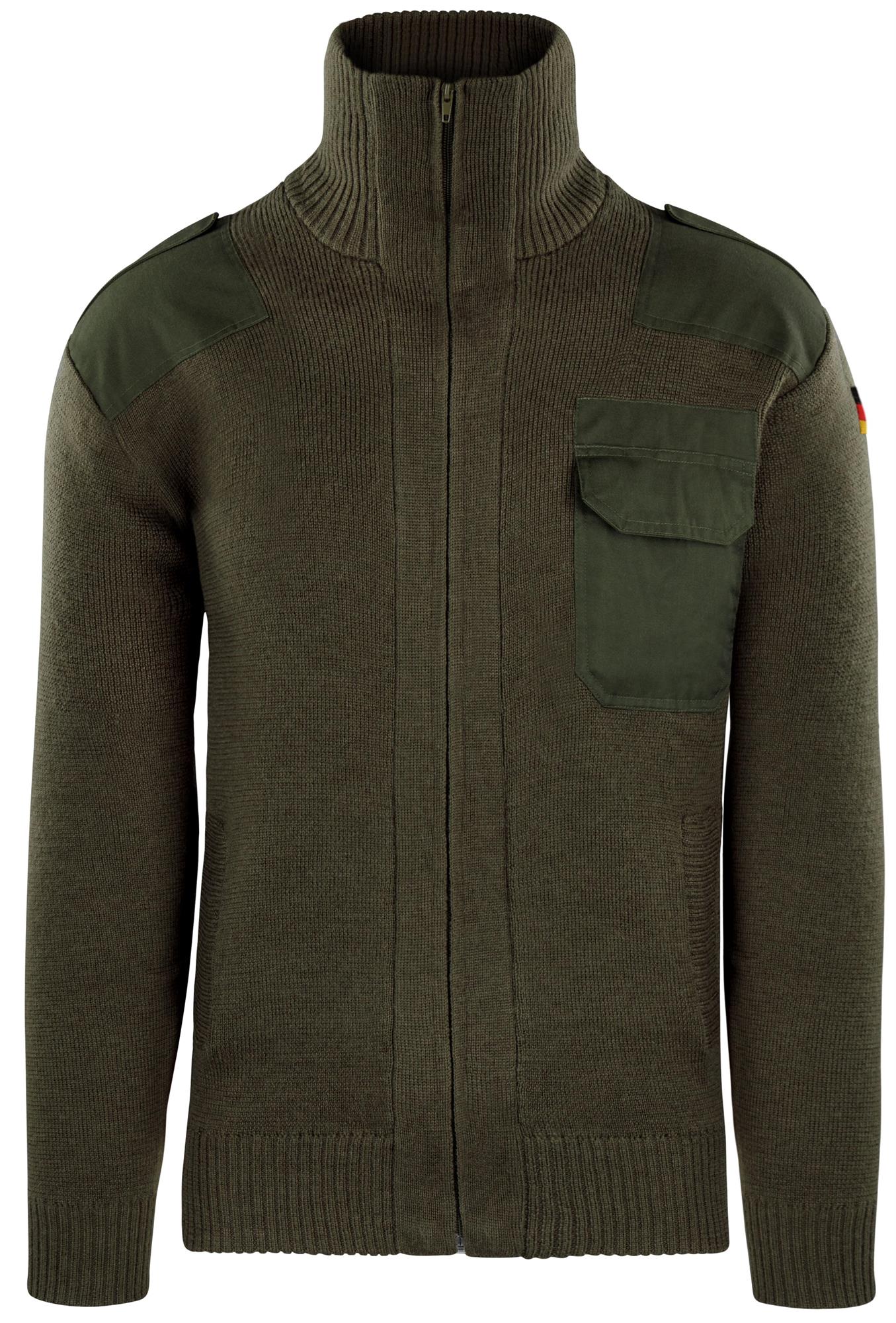 Bundeswehr Strickjacke aus Schurwolle Original Winterjacke nach TL