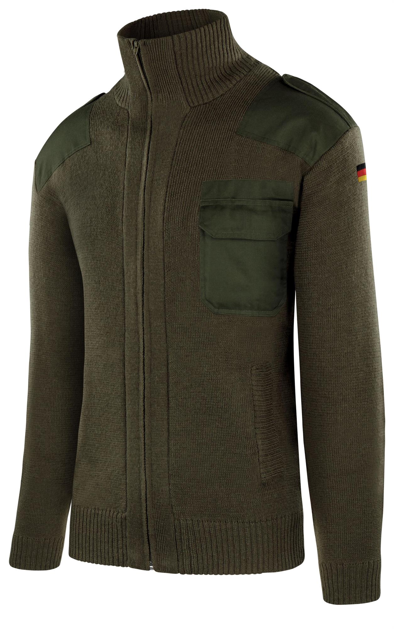 Bundeswehr Strickjacke aus Schurwolle Original Winterjacke nach TL