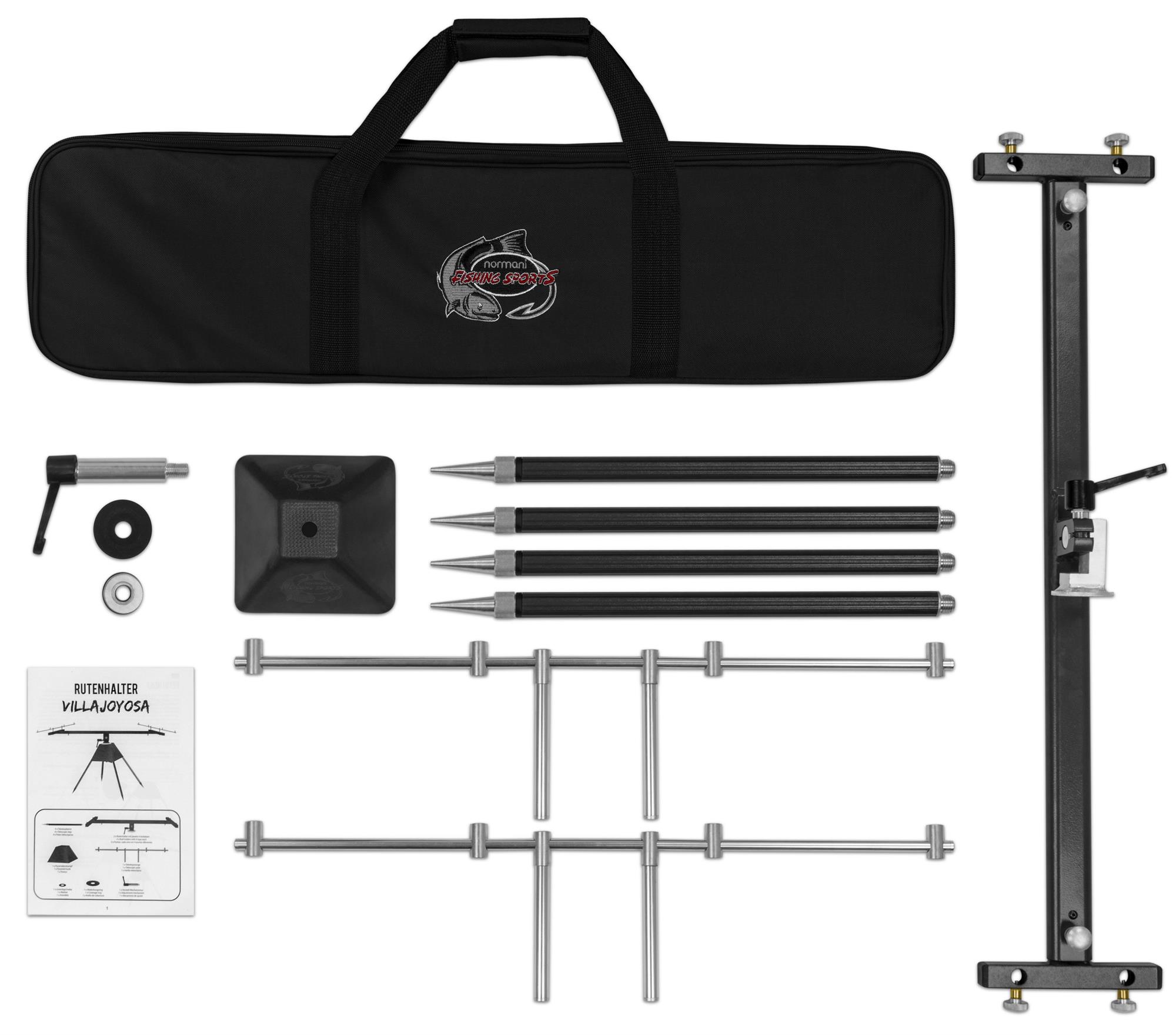 ROD HOLDER ROD Rest Rod Pod Rods Holder Angel Stand with Carrying Bag £ ...