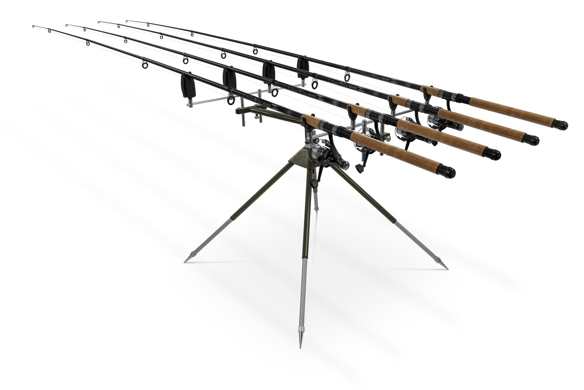 Rutenhalter Rutenauflage Rod Pod Rutenständer für 4 Ruten