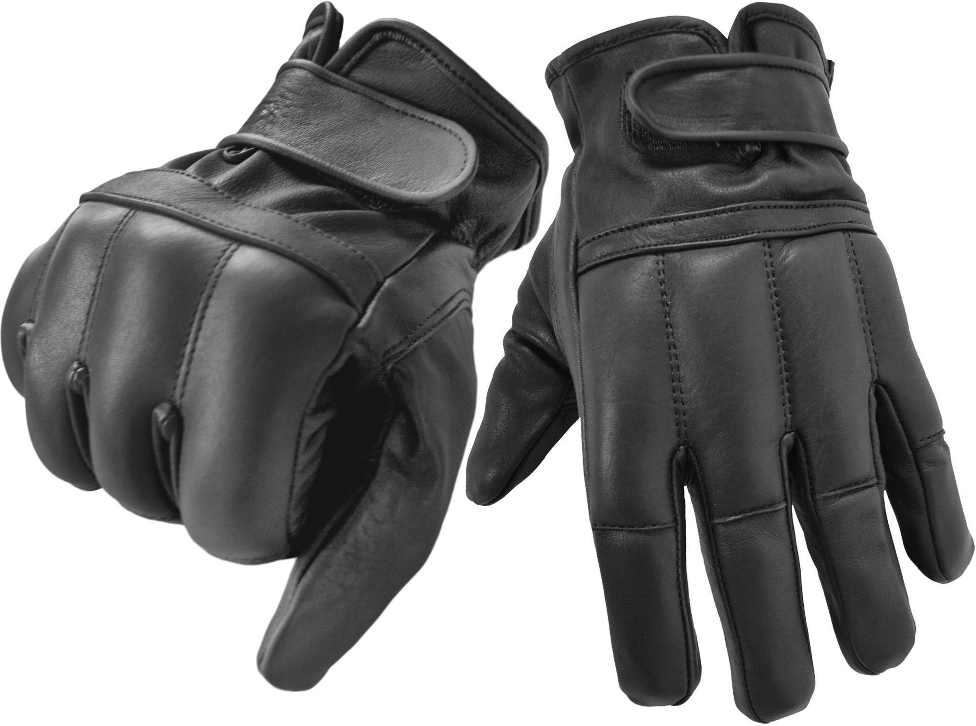 Security-Handschuhe Lederhandschuhe mit Quarzsandfüllung schwarz 