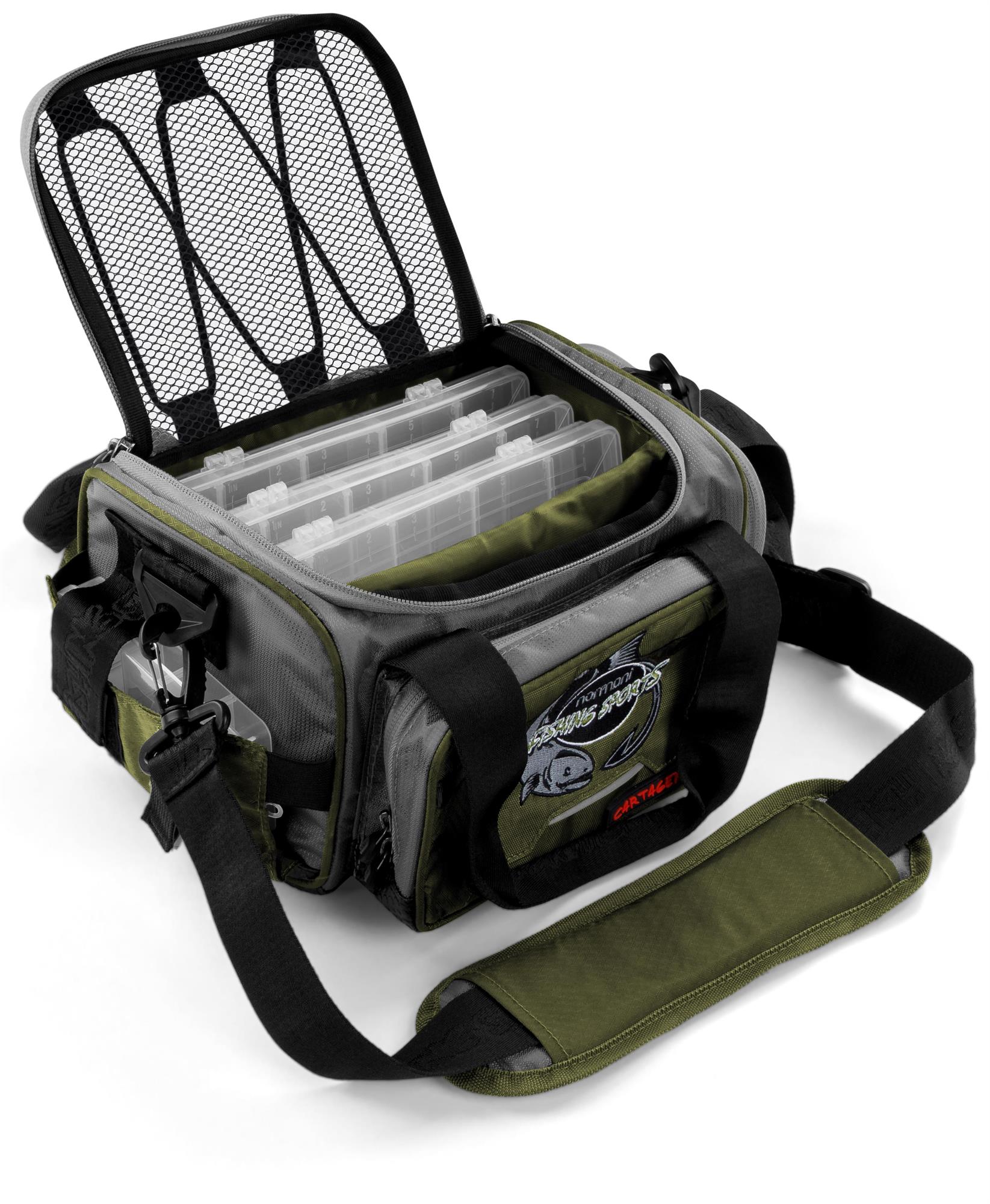 Angeltasche Spinnangeltasche Wasserdichte Karpfentasche 4 Tackle Boxen  Angelbox | eBay