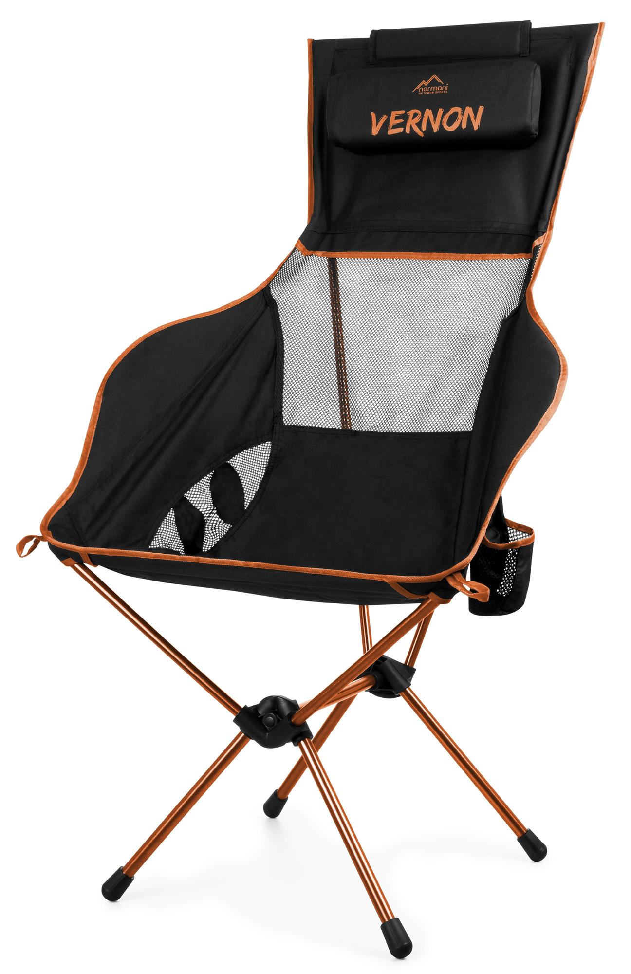 Campingstuhl Faltstuhl Strandstuhl Angelstuhl mit hoher Rückenlehne bis