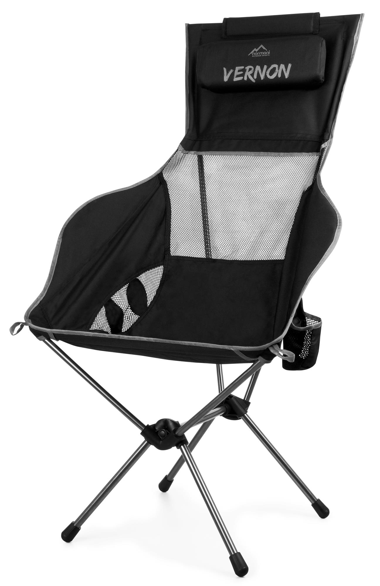 Campingstuhl Faltstuhl Strandstuhl Angelstuhl mit hoher Rückenlehne bis