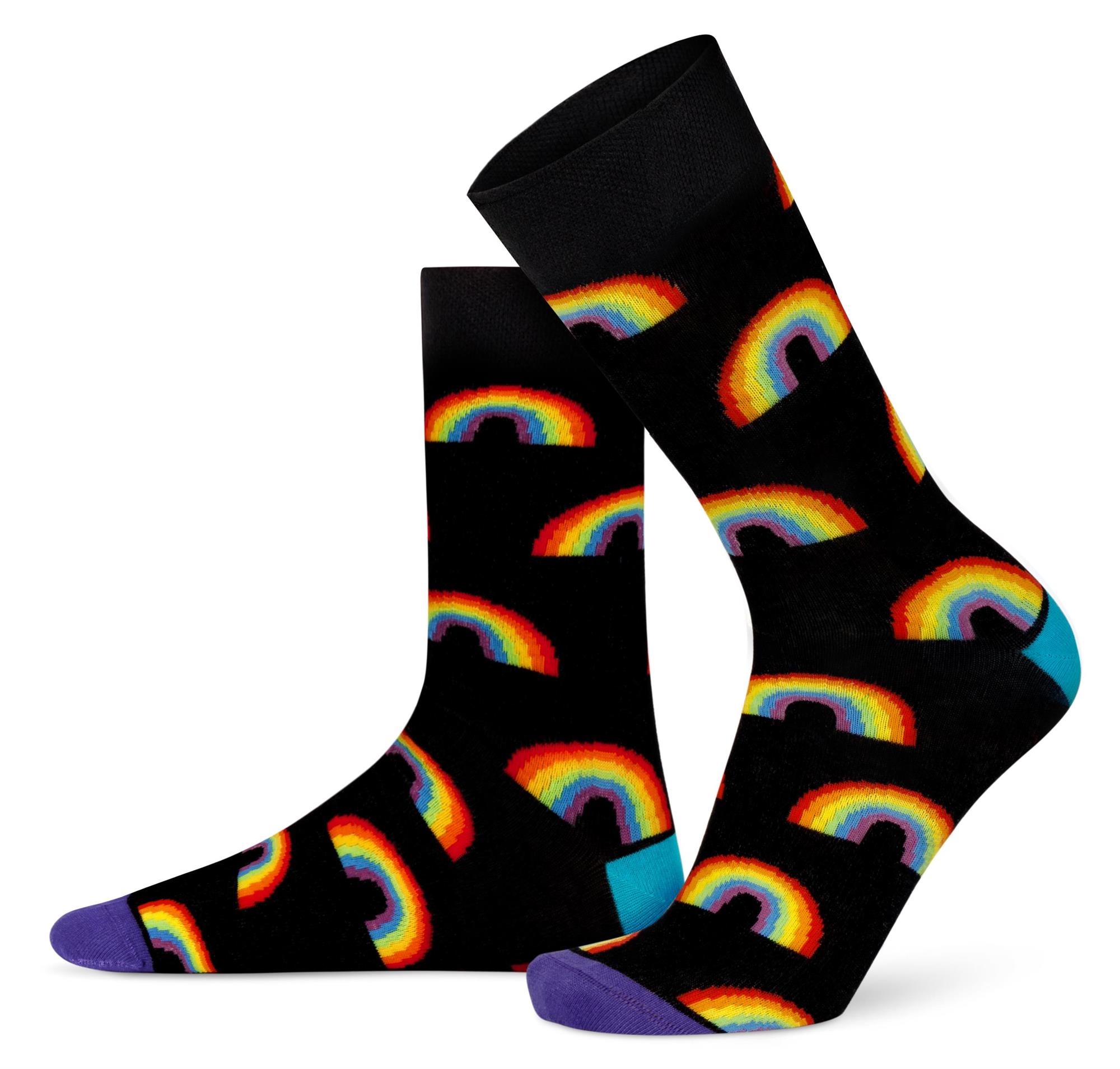 Lustige Motiv Socken aus Baumwolle 2 Paar Bunt Spaß Damen Herren Farbfroh - Bild 2 von 137