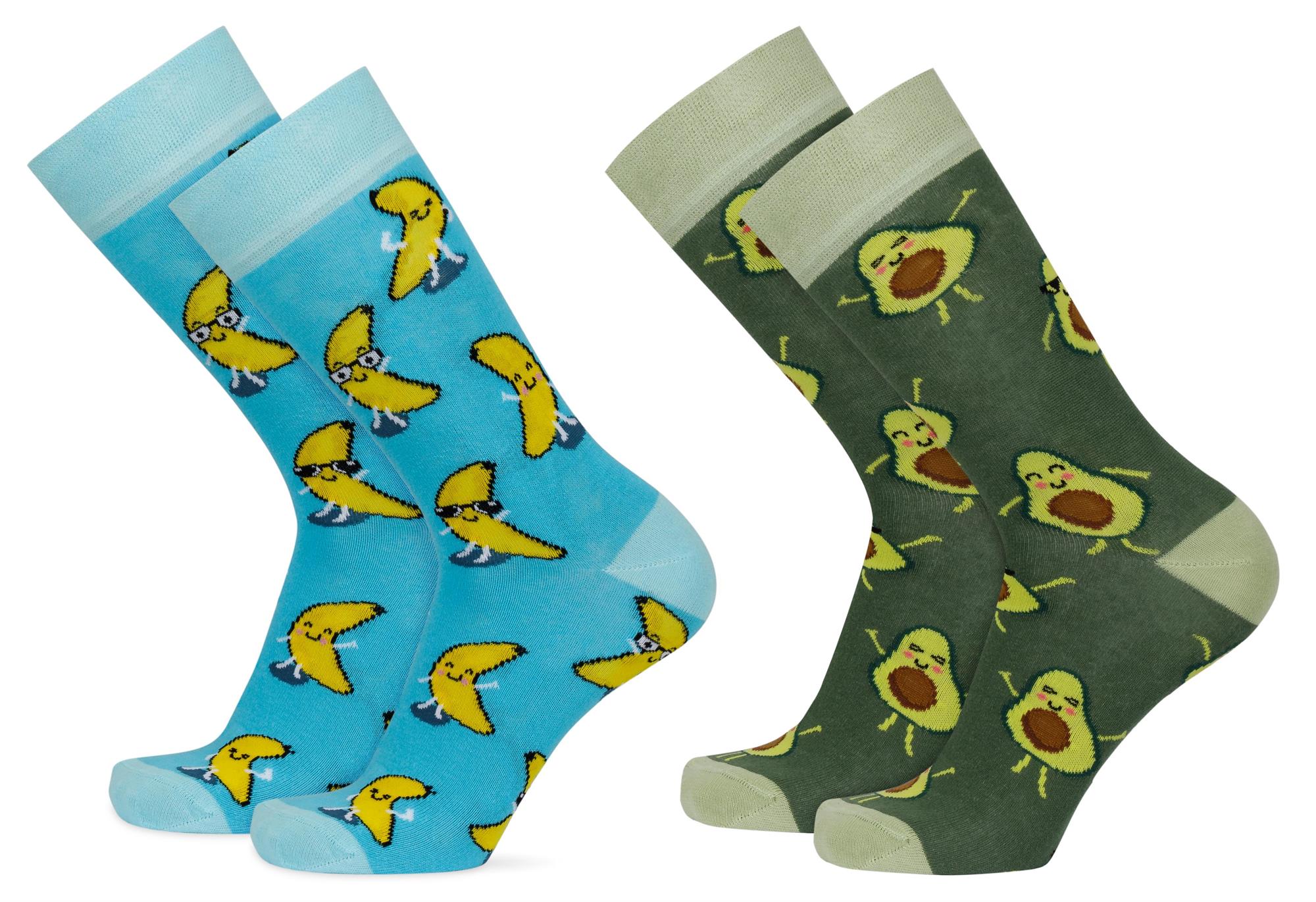 Lustige Motiv Socken aus Baumwolle 2 Paar Bunt Spaß Damen Herren Farbfroh - Bild 36 von 137