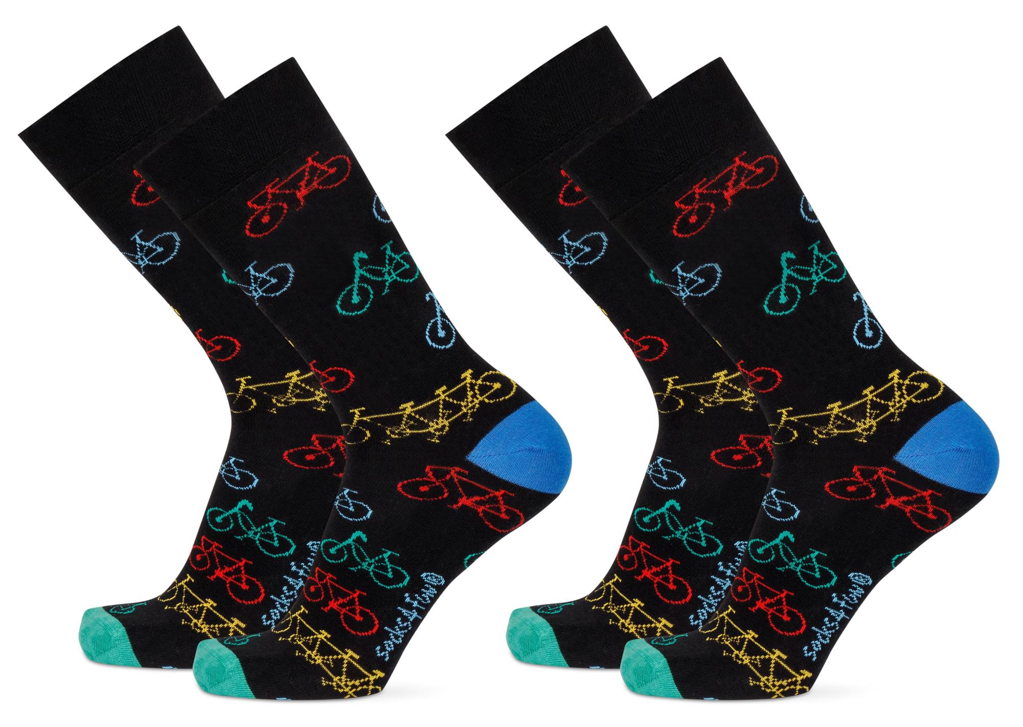 Lustige Motiv Socken aus Baumwolle 2 Paar Bunt Spaß Damen Herren Farbfroh - Bild 49 von 137