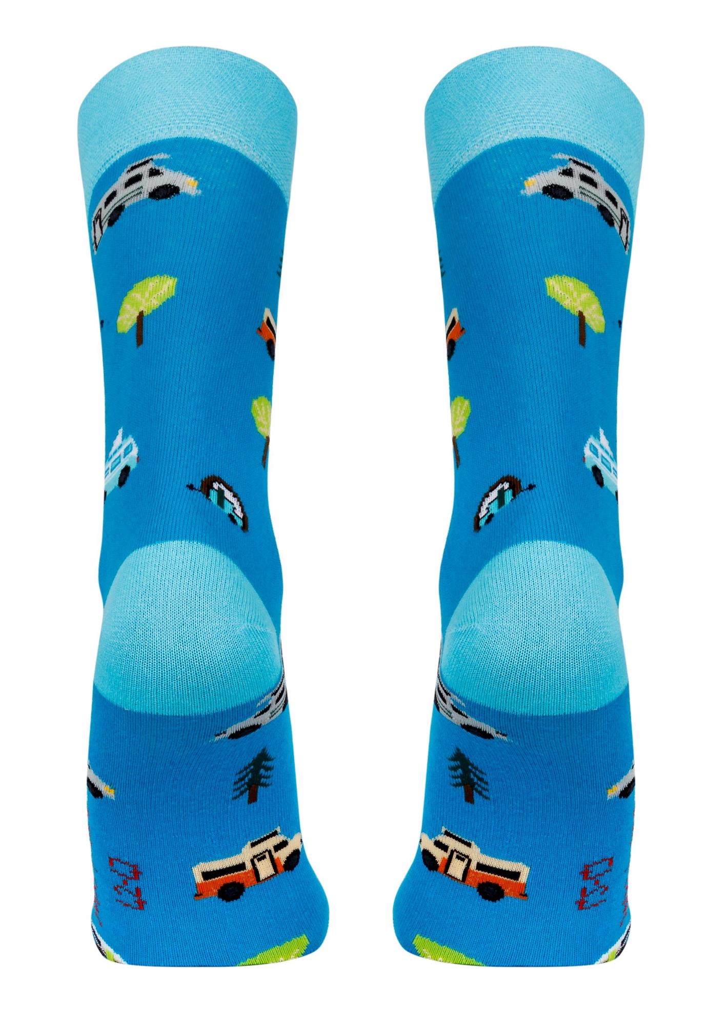 Lustige Motiv Socken aus Baumwolle 2 Paar Bunt Spaß Damen Herren Farbfroh - Bild 10 von 137