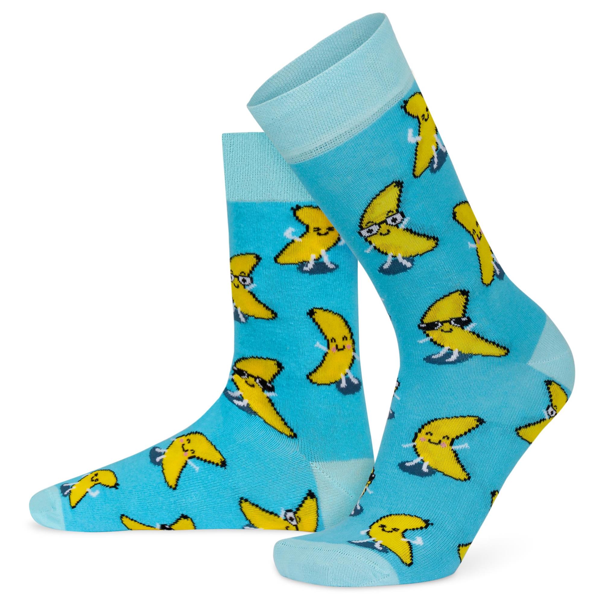 Lustige Motiv Socken aus Baumwolle 2 Paar Bunt Spaß Damen Herren Farbfroh - Bild 35 von 137