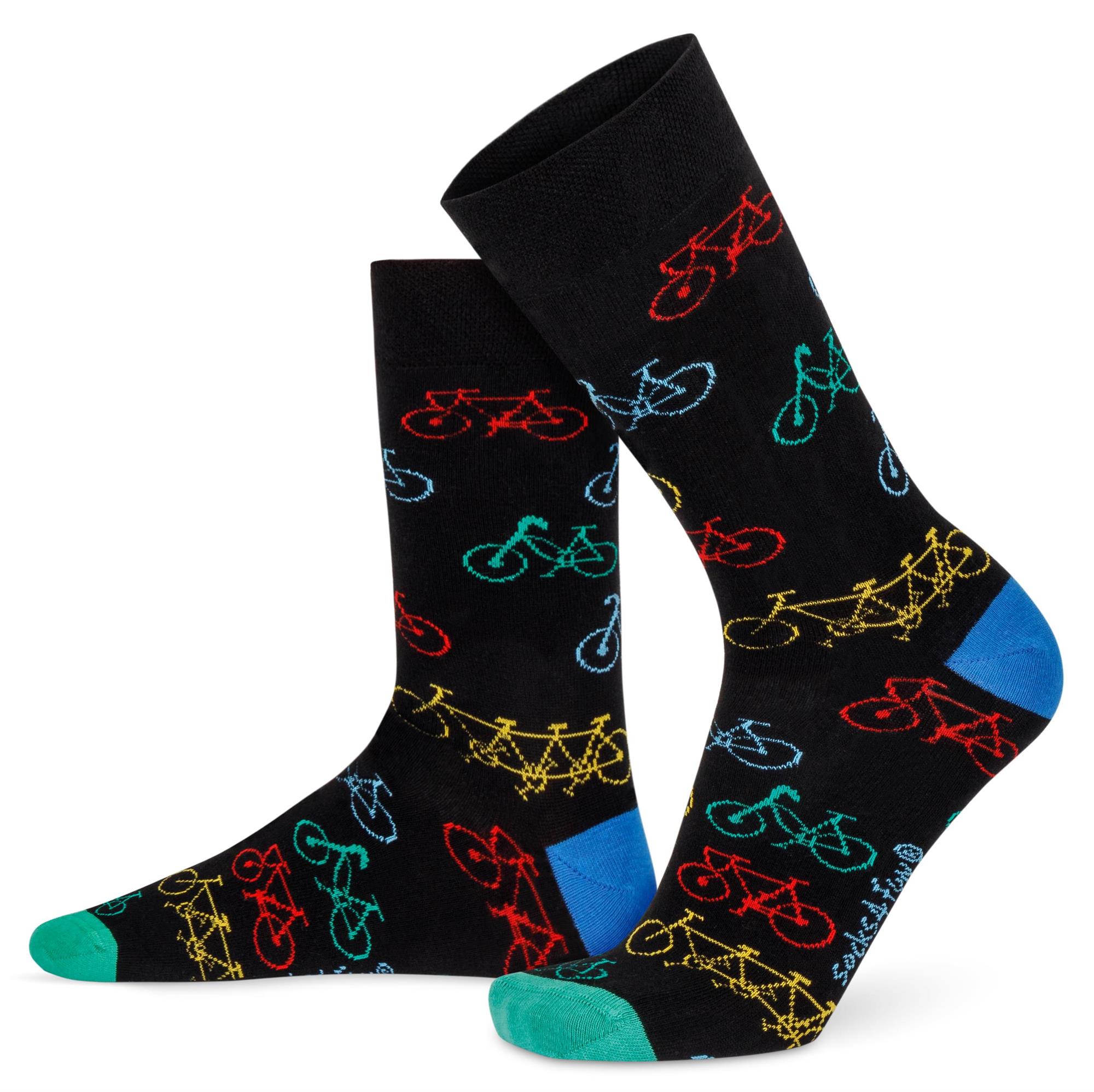 Lustige Motiv Socken aus Baumwolle 2 Paar Bunt Spaß Damen Herren Farbfroh - Bild 48 von 137