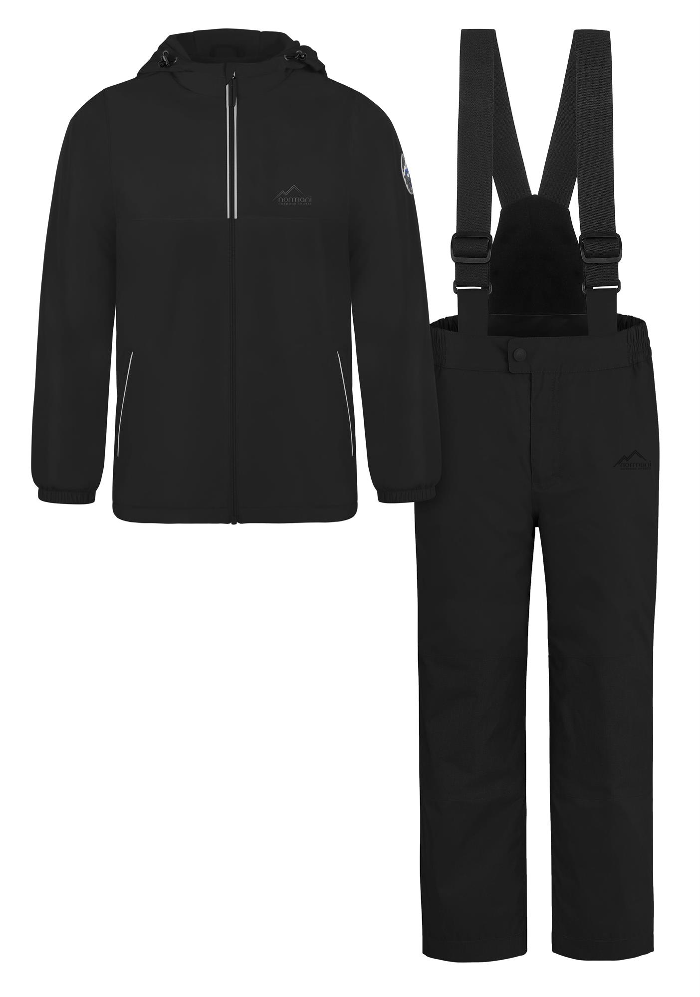 Kinder Winter Set Wasserdichte Ski Winterhose mit Hosenträgern und Winterjacke