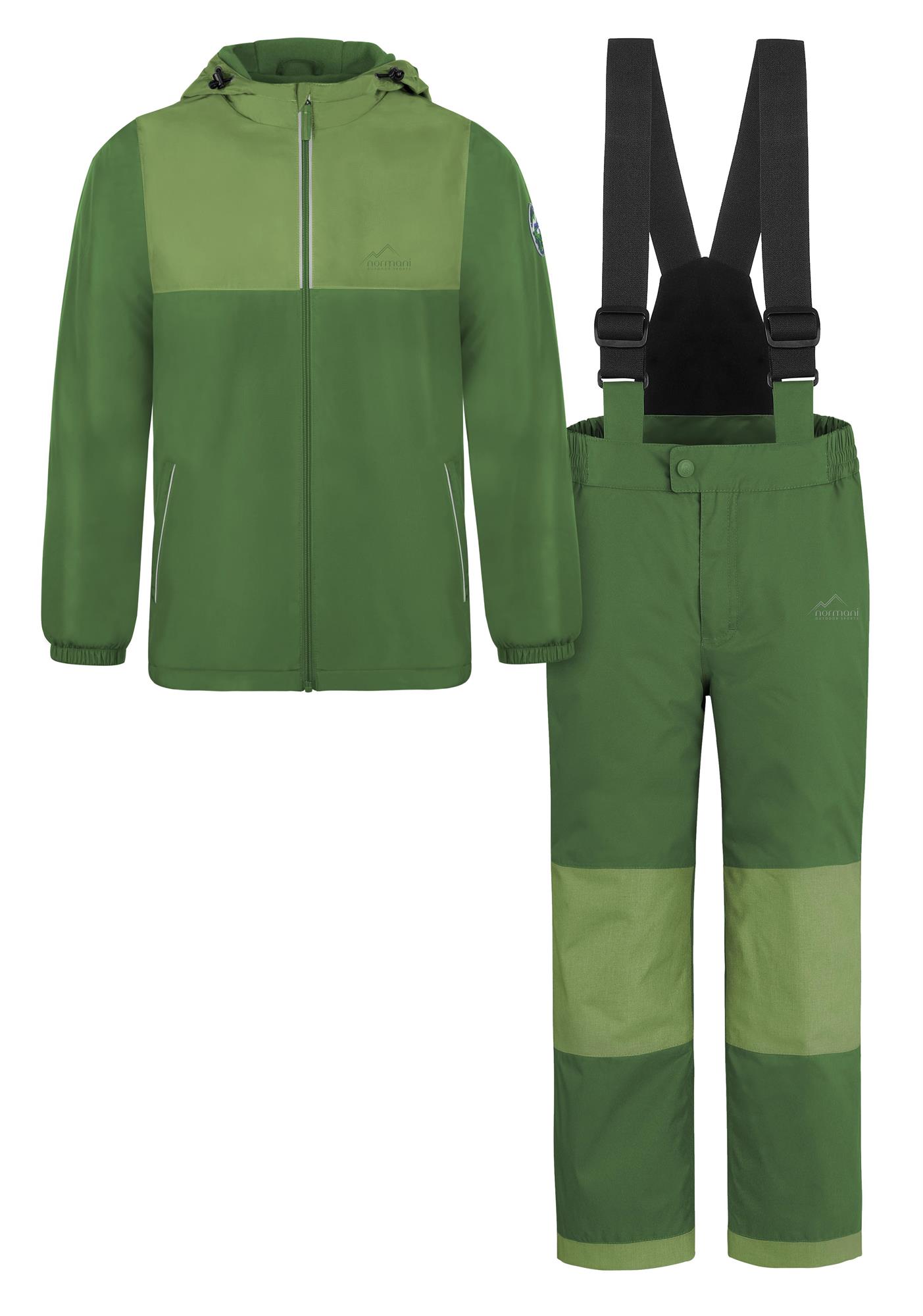 Kinder Winter Set Wasserdichte Ski Winterhose mit Hosenträgern und Winterjacke