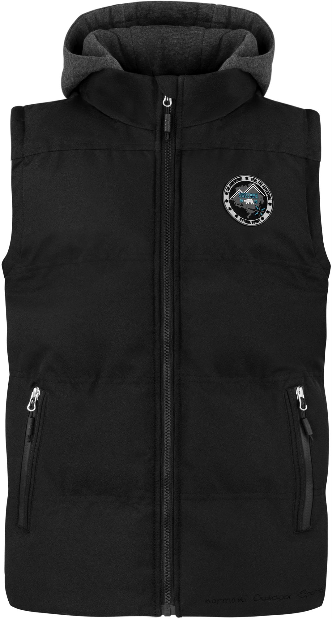 Kinder Winterweste Steppweste Outdoor Weste mit Kapuze Ärmellose Jacke