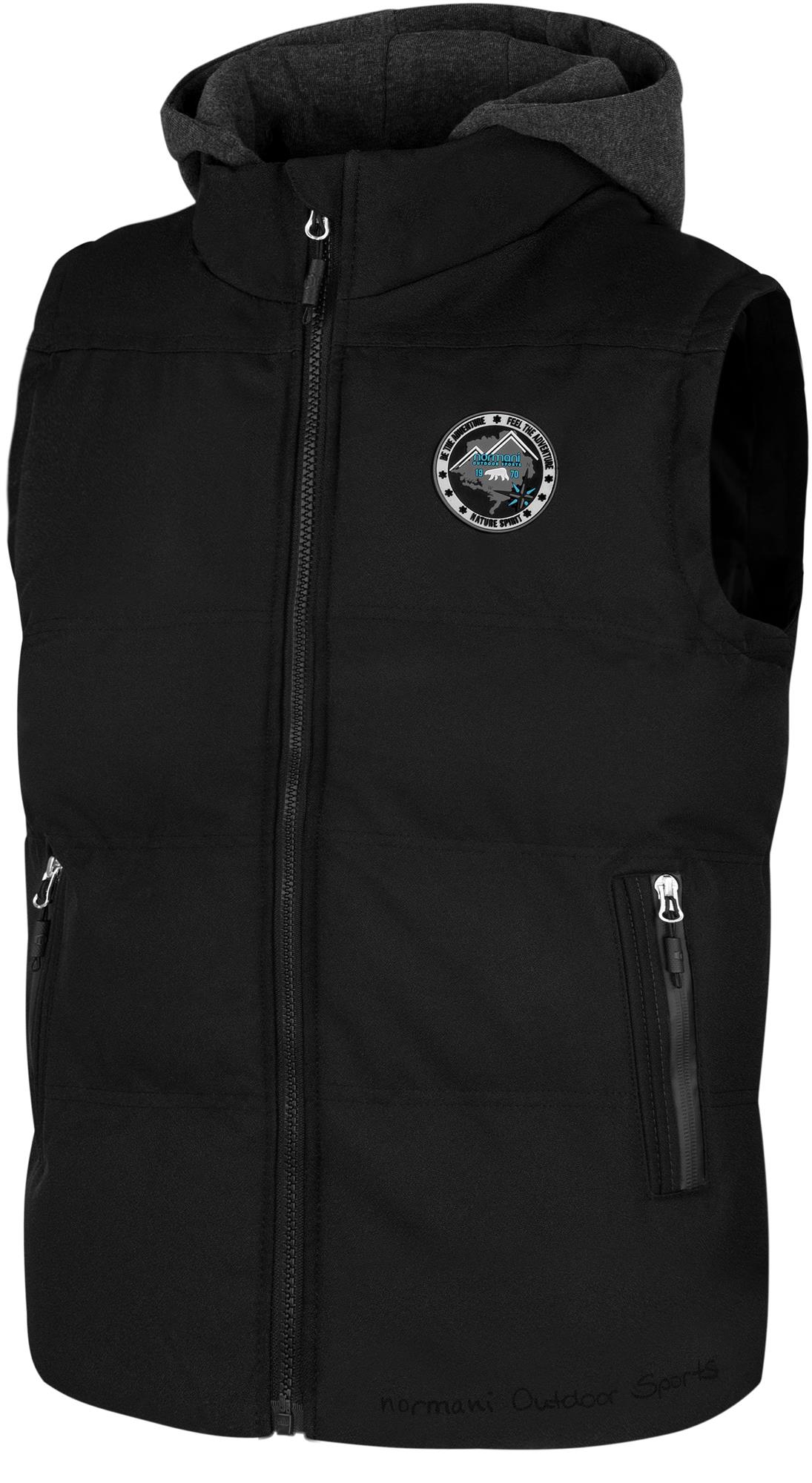 Kinder Winterweste Steppweste Outdoor Weste mit Kapuze Ärmellose Jacke