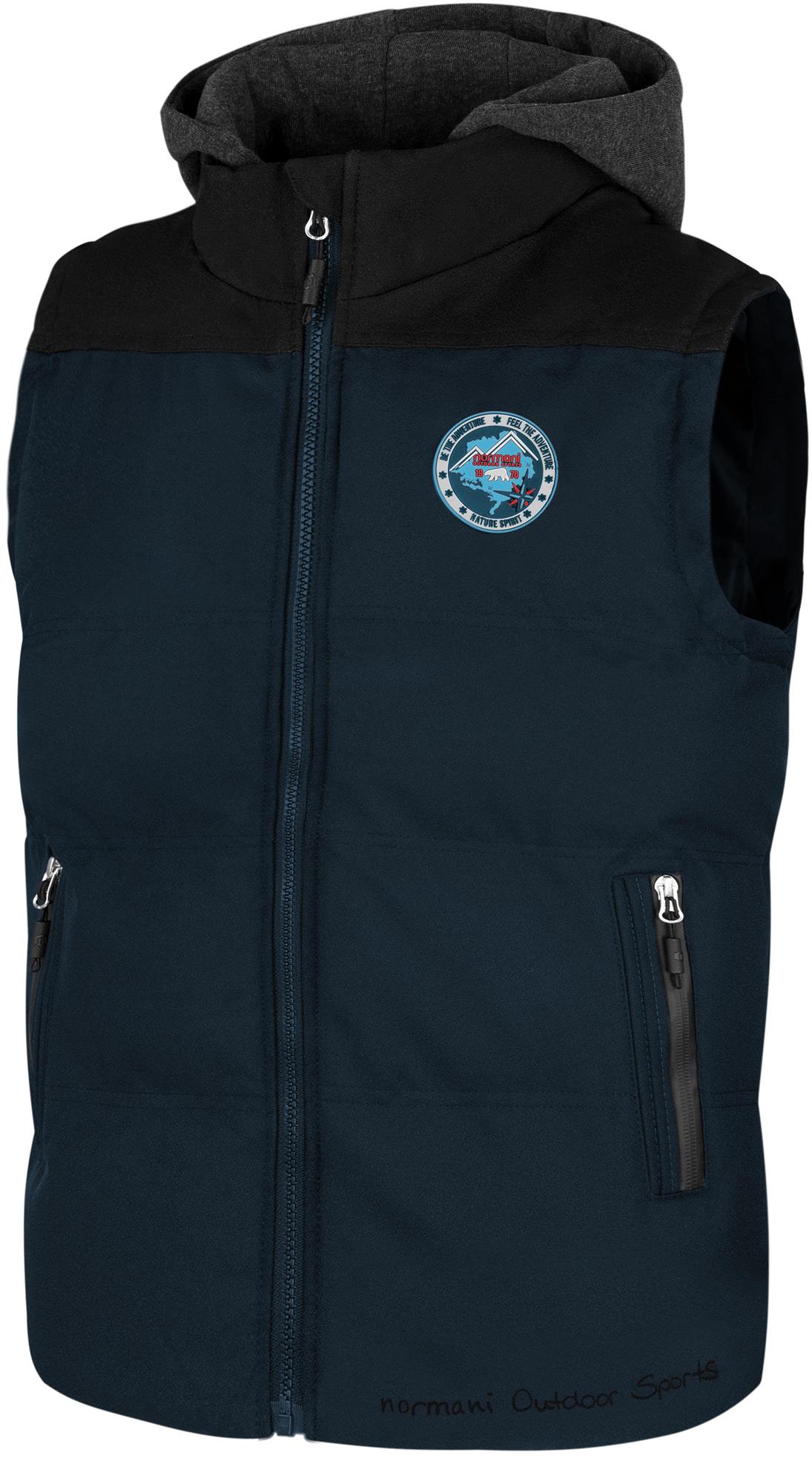 Kinder Winterweste Steppweste Outdoor Weste mit Kapuze Ärmellose Jacke - Bild 10 von 25
