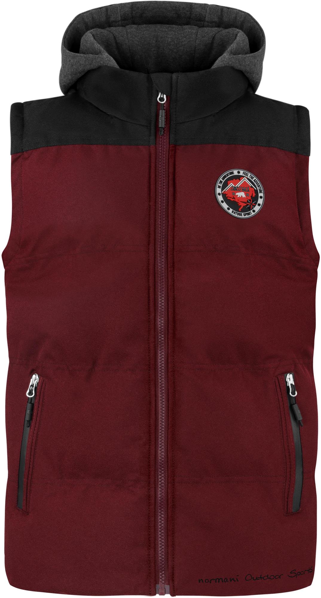 Kinder Winterweste Steppweste Outdoor Weste mit Kapuze Ärmellose Jacke