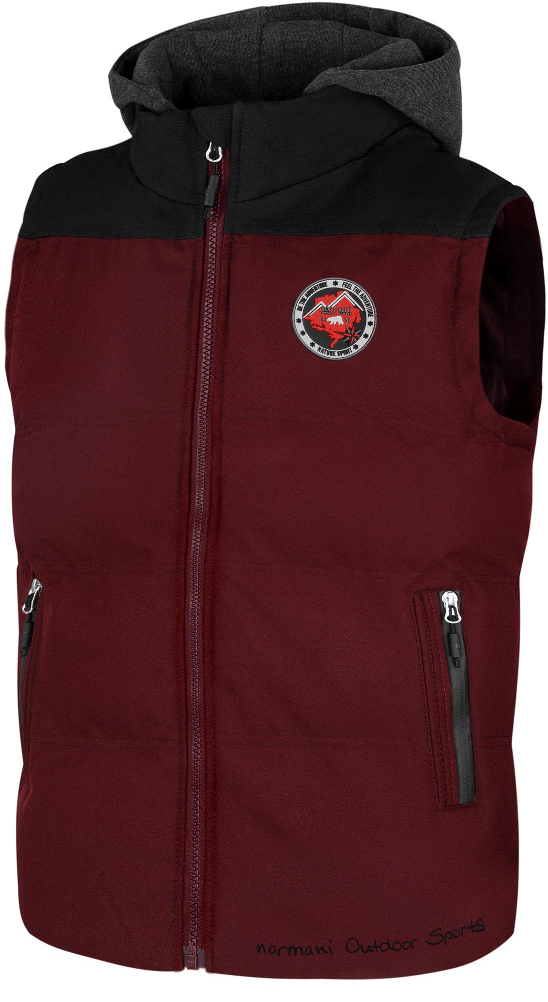 Kinder Winterweste Steppweste Outdoor Weste mit Kapuze Ärmellose Jacke