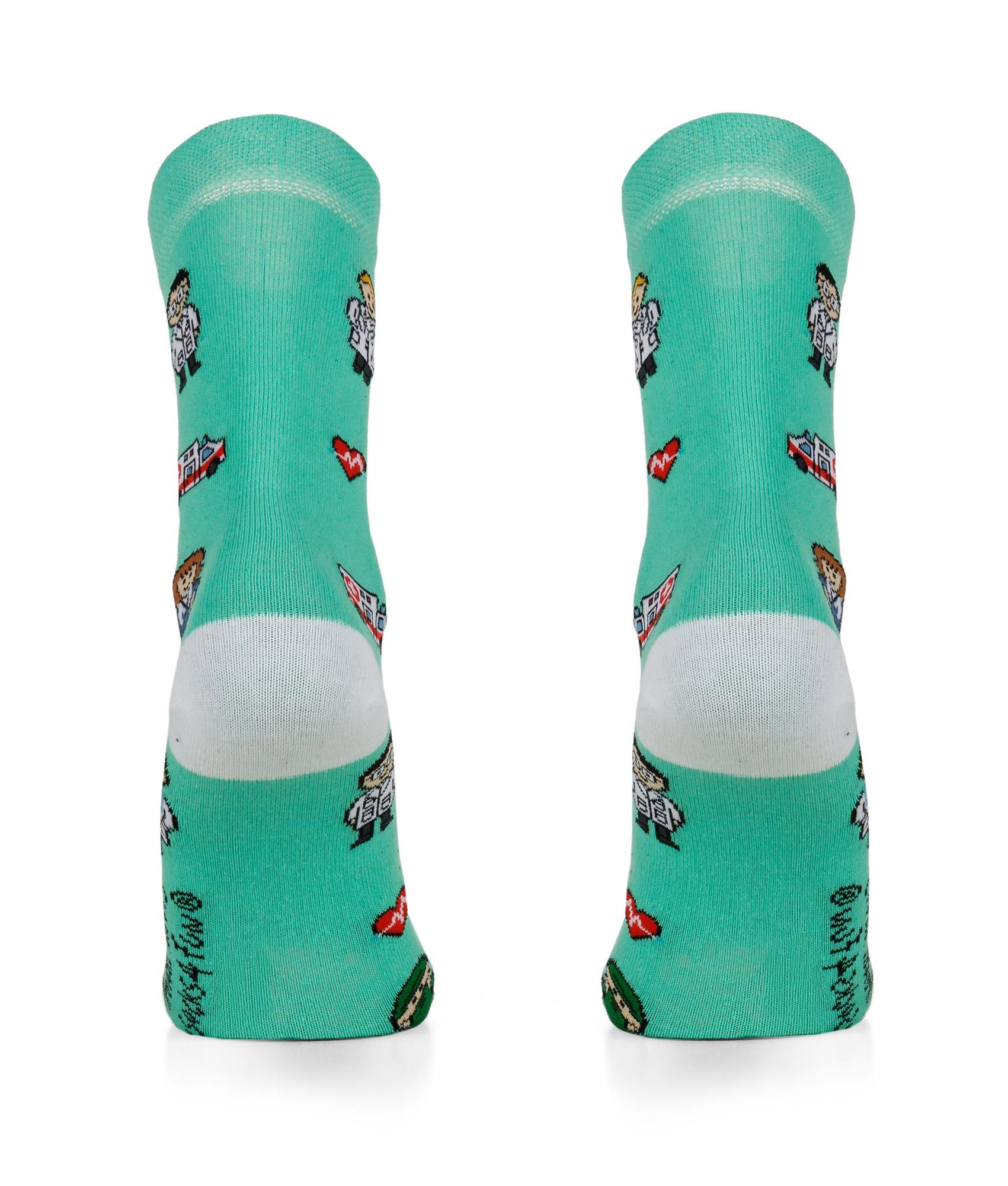 Lustige Motiv Socken aus Baumwolle 2 Paar Bunt Spaß Damen Herren Farbfroh - Bild 85 von 137