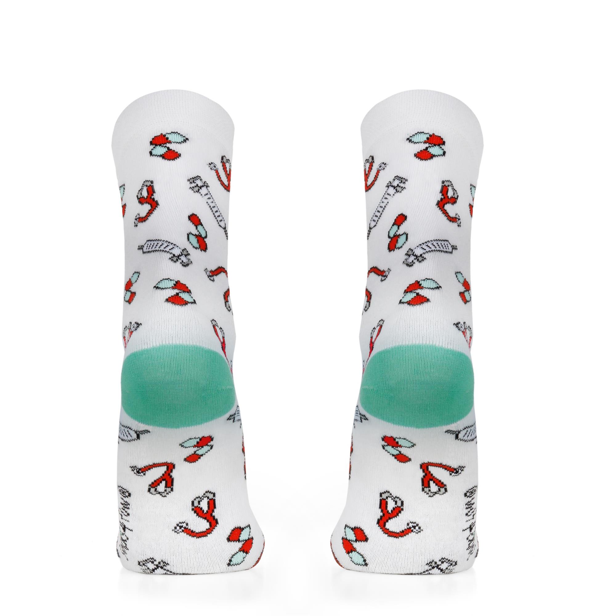 Lustige Motiv Socken aus Baumwolle 2 Paar Bunt Spaß Damen Herren Farbfroh - Bild 86 von 137