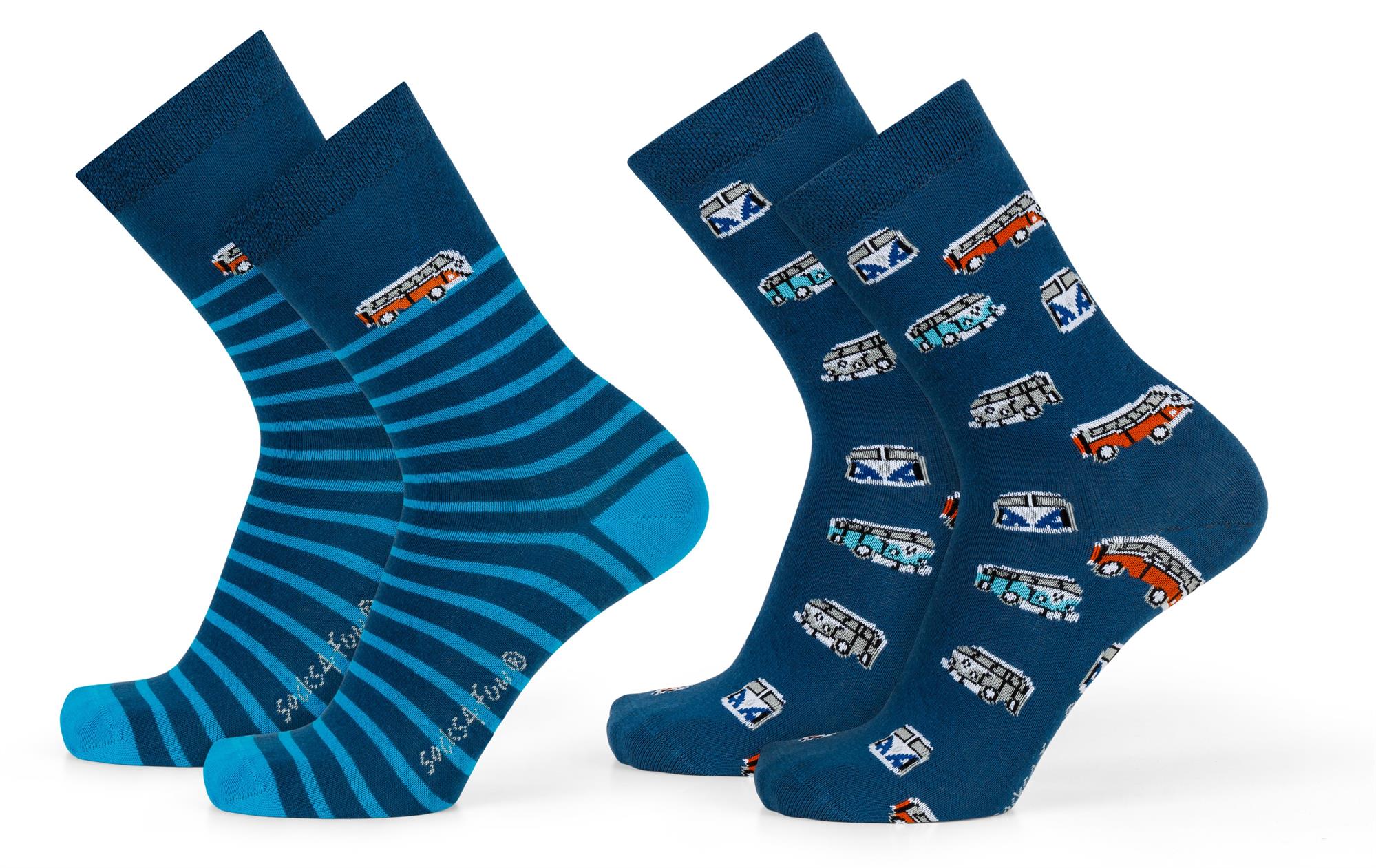 Lustige Motiv Socken aus Baumwolle 2 Paar Bunt Spaß Damen Herren Farbfroh - Bild 91 von 137