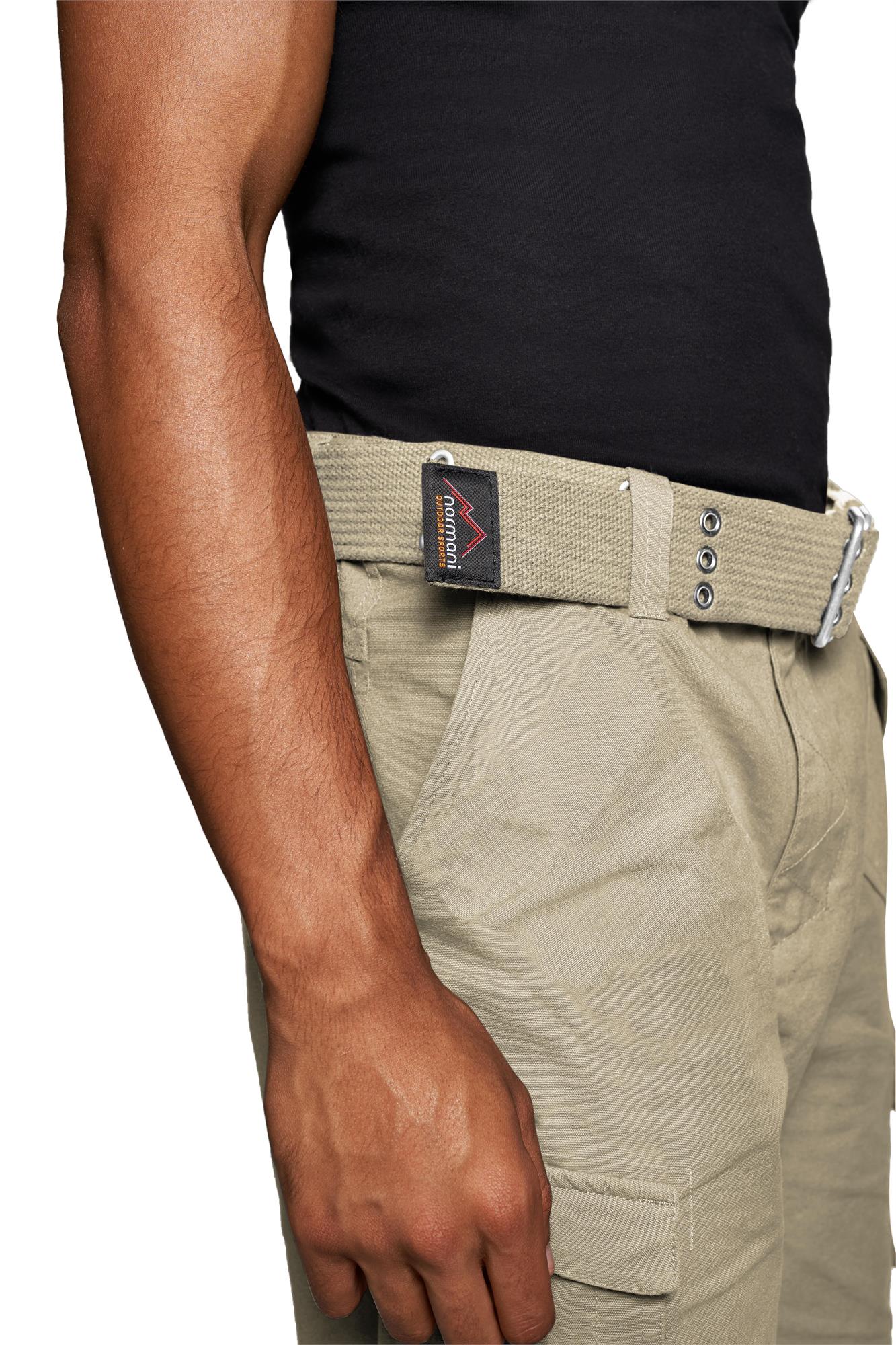 Kurze Sommershorts Bermuda Vintage Cargoshorts mit Gürtel -100% Bio-Baumwolle - Bild 10 von 26